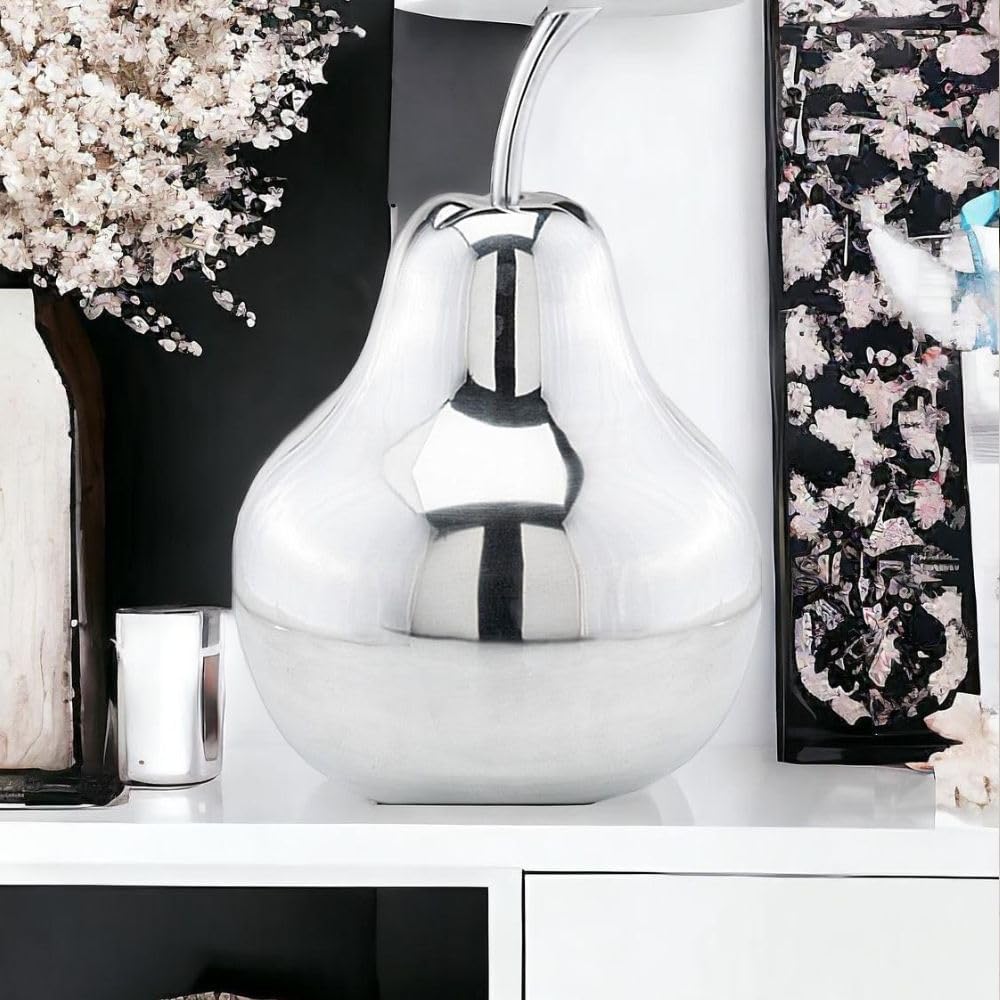 Modern Day Accents 3663 Silver Pear Sculpture