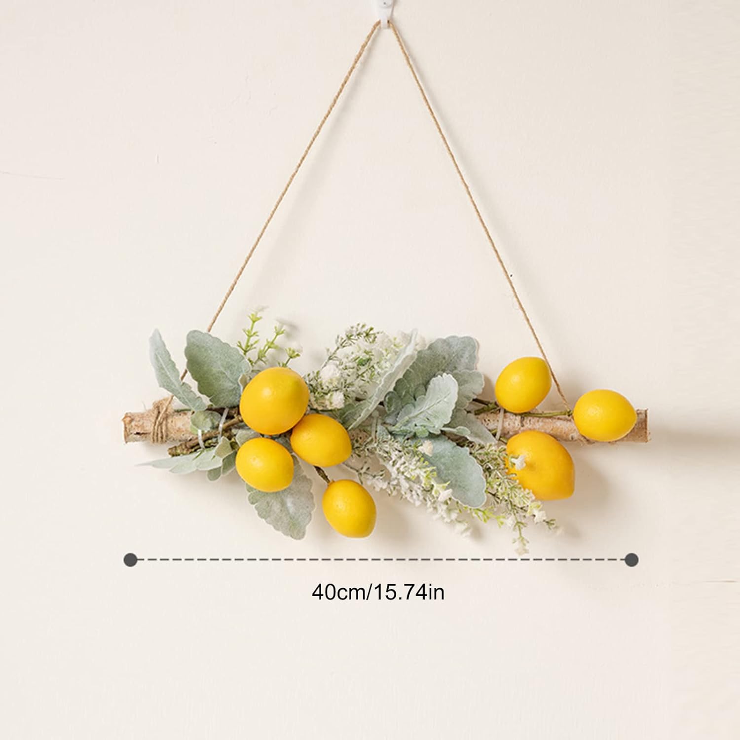 Yellow Artificial Lemon Pomegranate Swag Decor