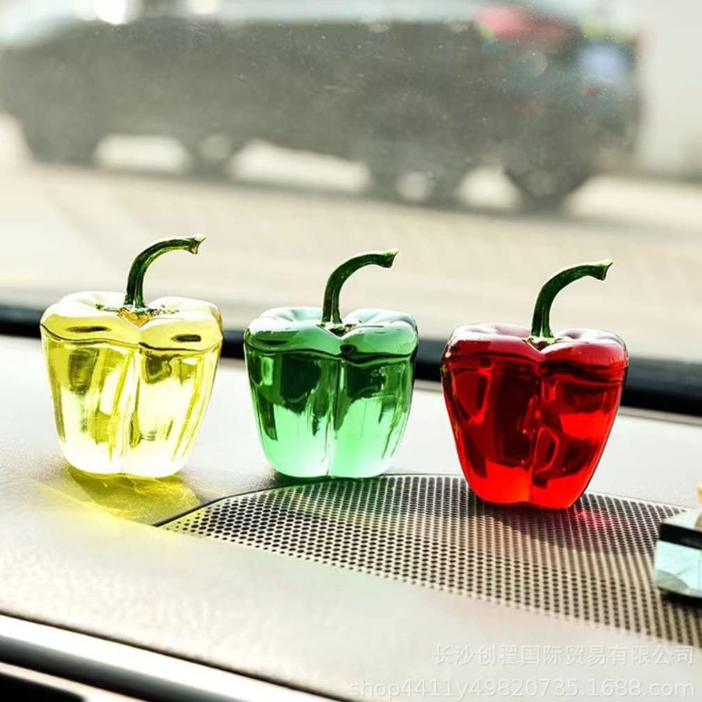 BESPORTBLE Crystal Bell Pepper Paperweight Decor