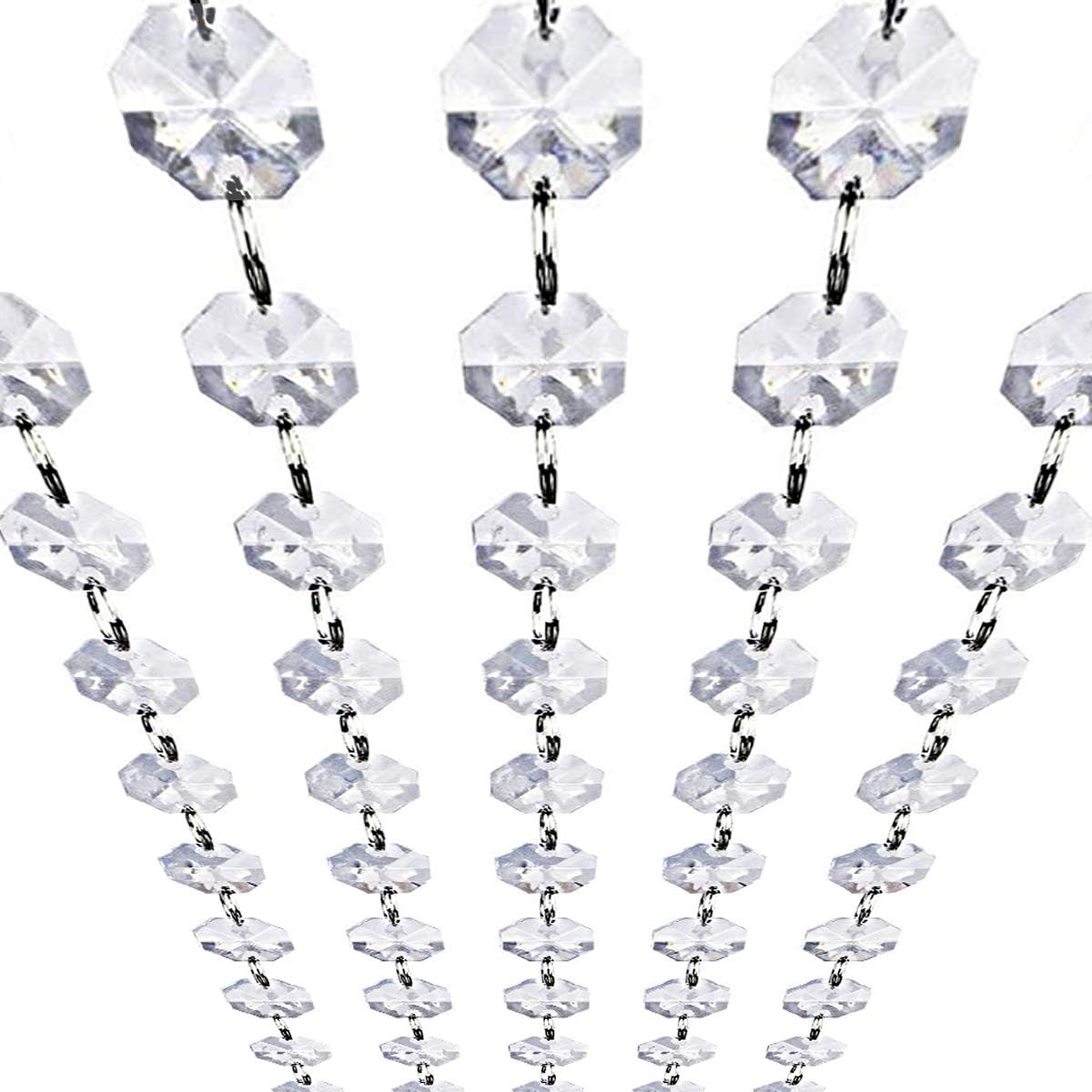 Crystal Acrylic Diamond Bead Garland Strands 16 Feet KinHom