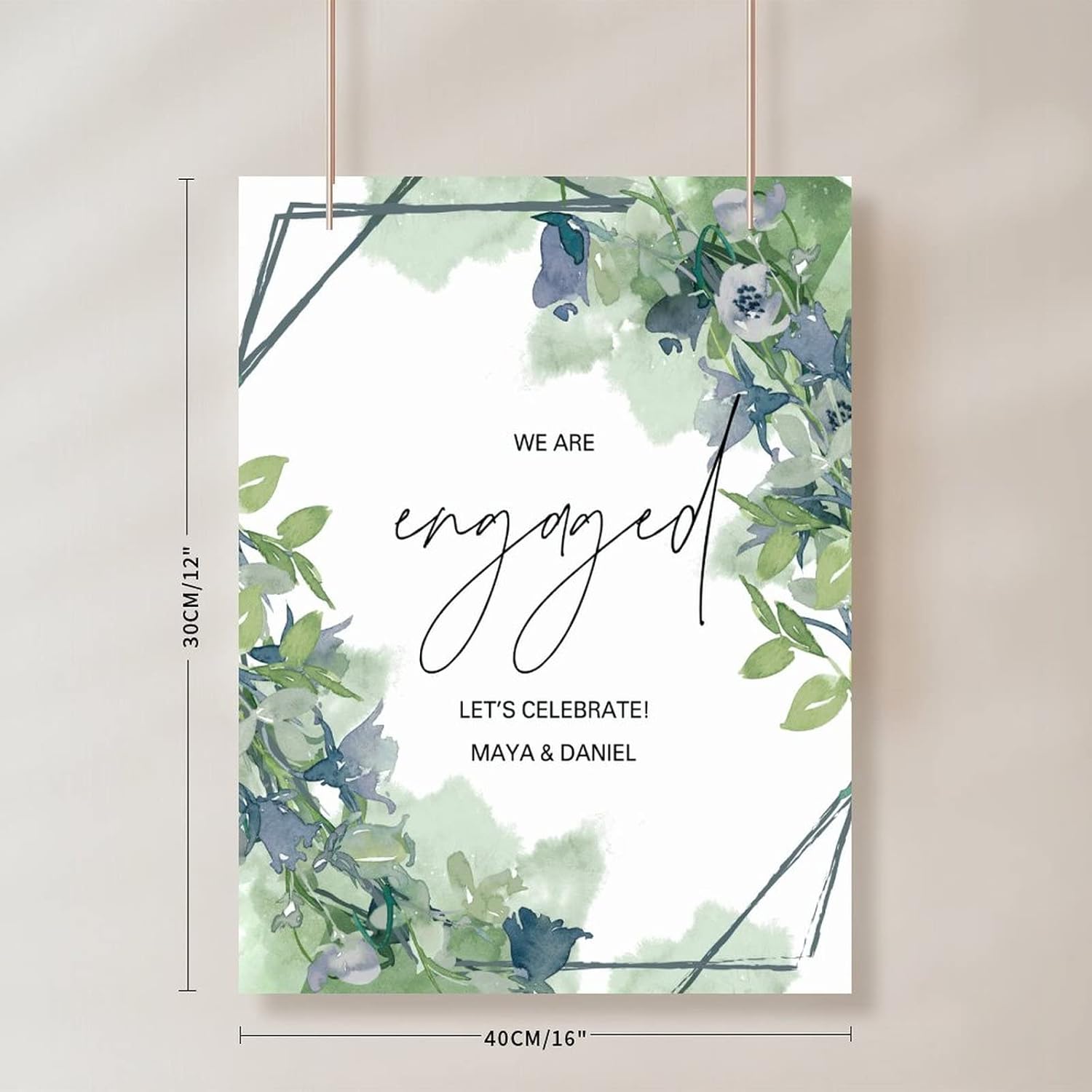 Custom Wedding Welcome Sign 12x16 Inch Wood Decor