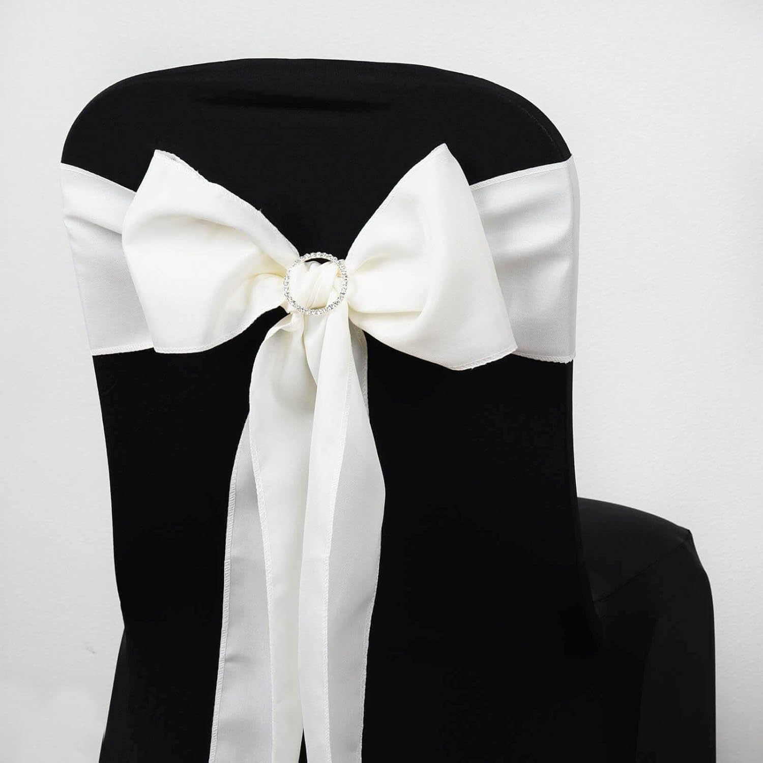 Efavormart 5PCS Ivory Chair Sashes for Wedding Events
