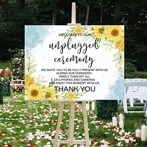 Customizable Luxury Wood Wedding Welcome Sign 12x16 Inch