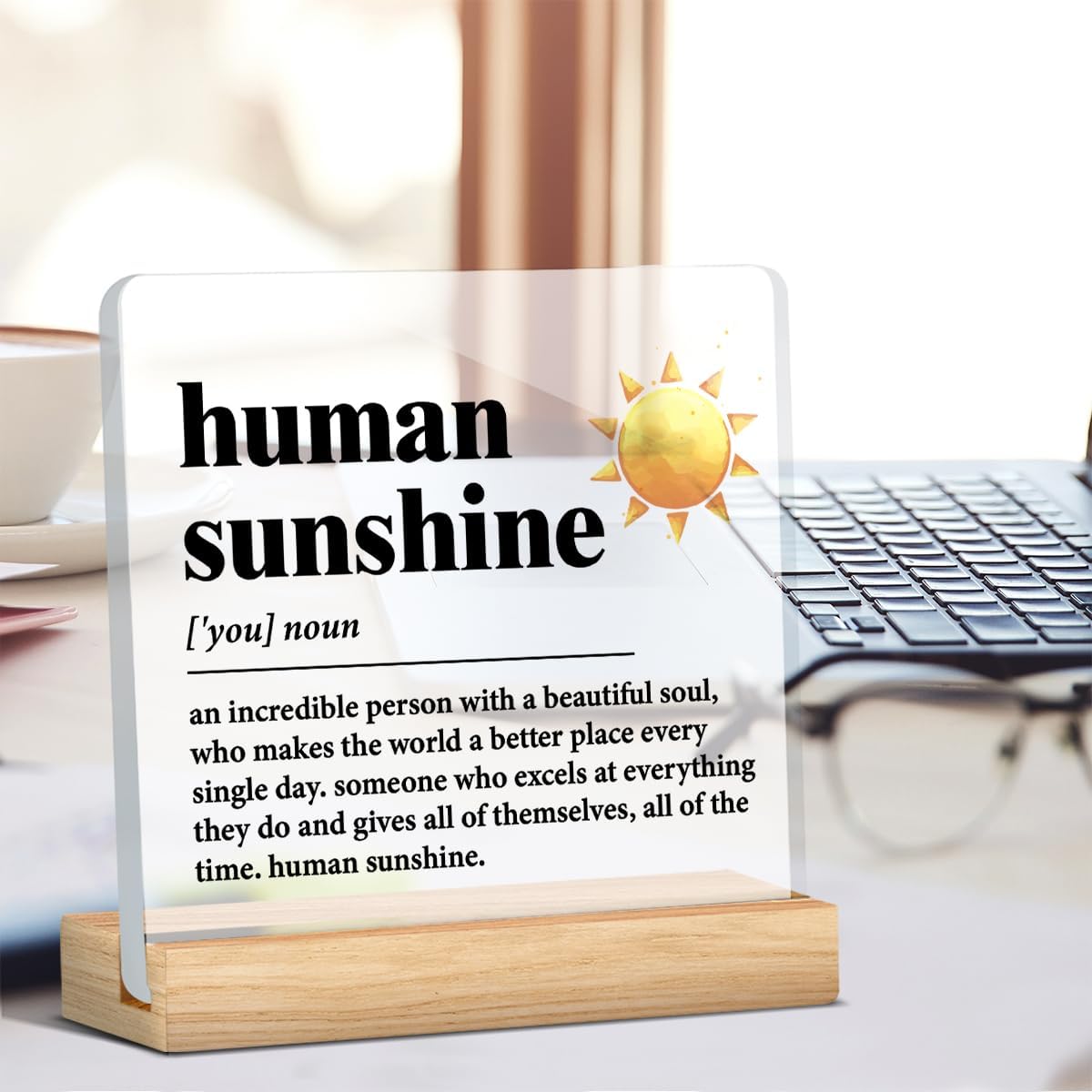 Human Sunshine Motivational Gift for Women Men