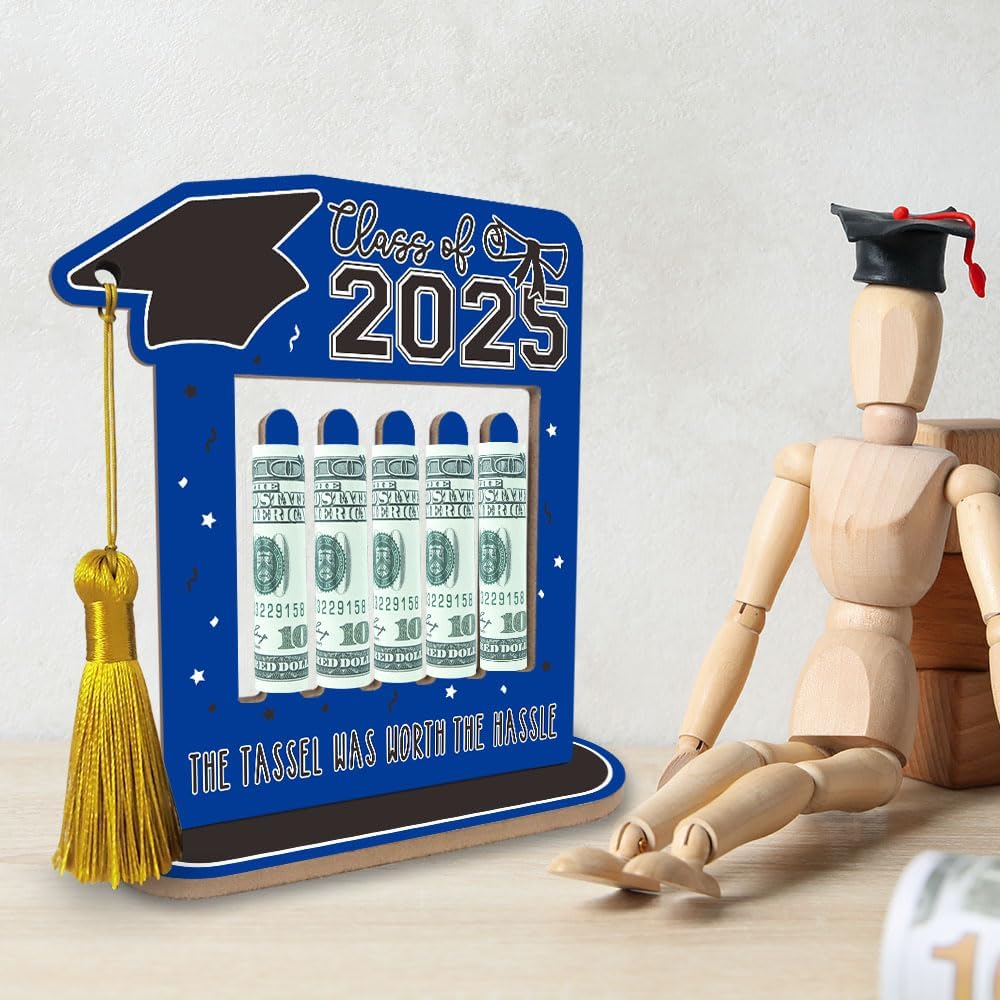 2025 Graduation Gift Money Holder Frame Blue