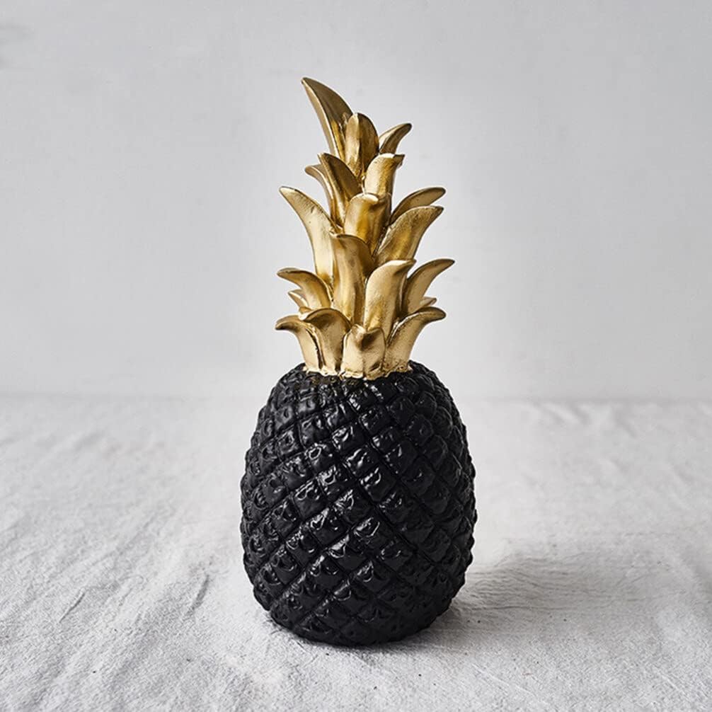 Cabilock Black Resin Pineapple Decor Statue