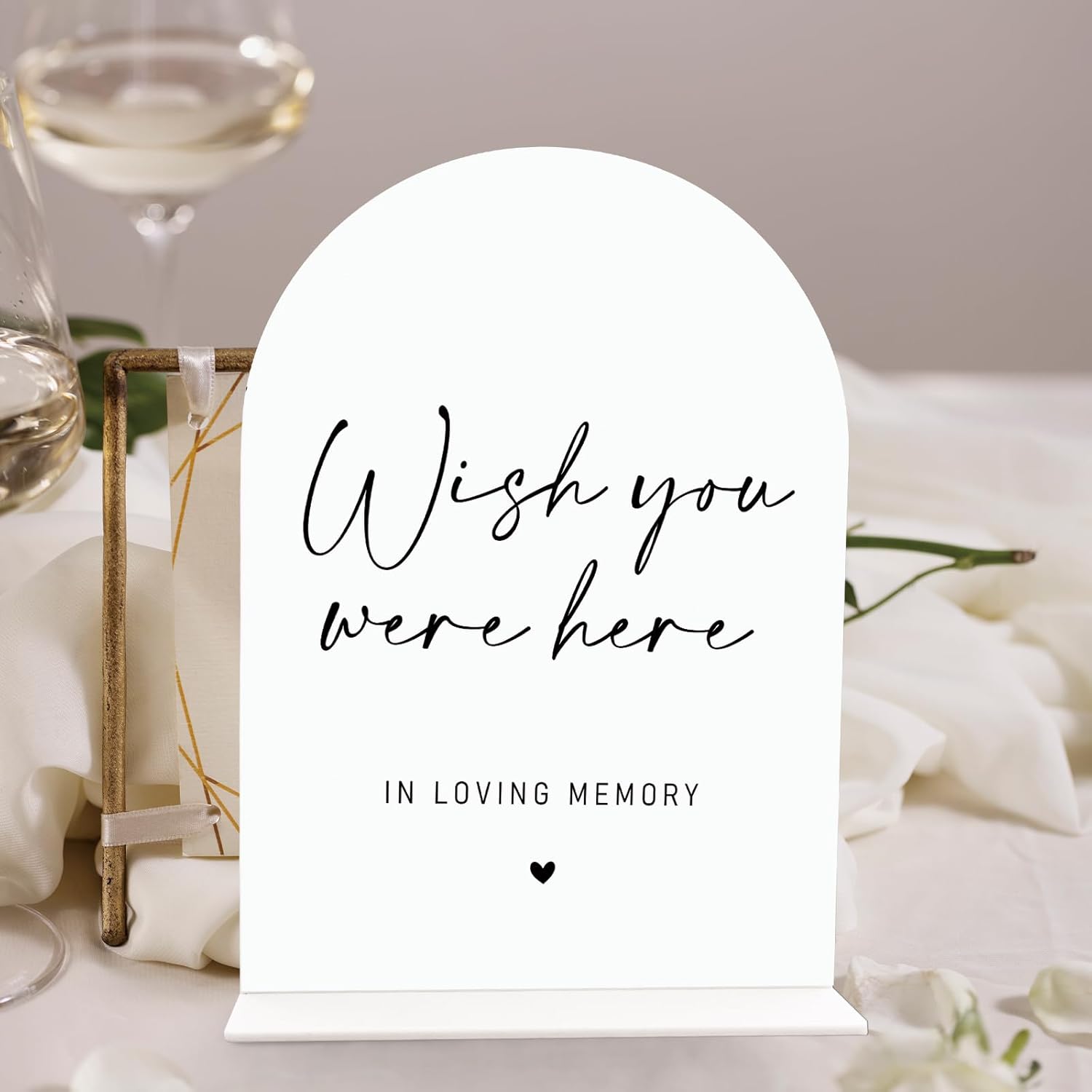 In Loving Memory Wedding Sign Acrylic 65 x 9 Inch