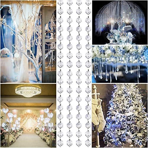 Crystal Acrylic Diamond Bead Garland Strands 16 Feet KinHom