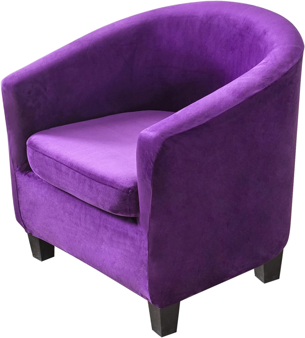 MIFXIN 2 Piece Velvet Tub Chair Covers Set