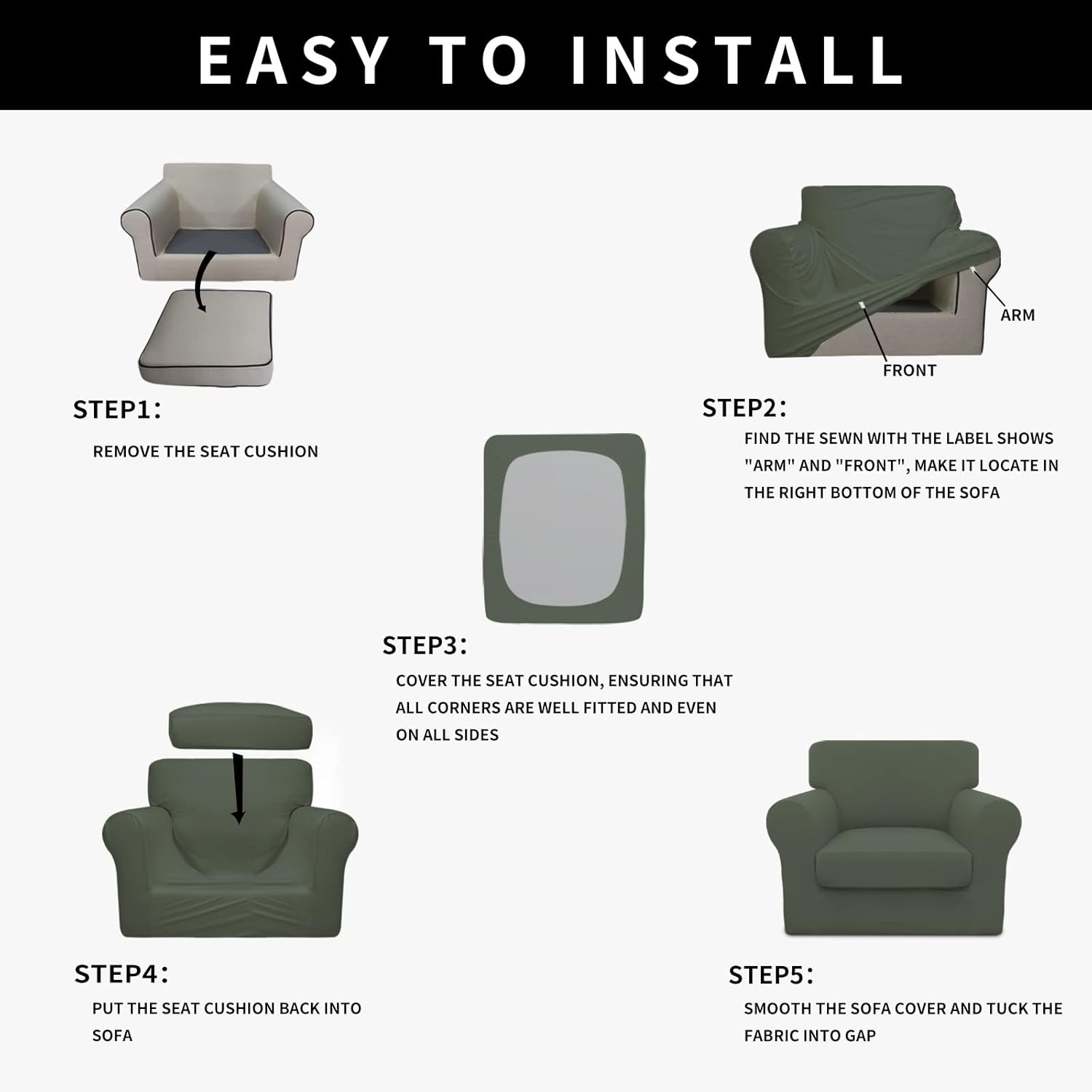 Easy-Going Dual Waterproof Chair Cover for Dogs and Kids