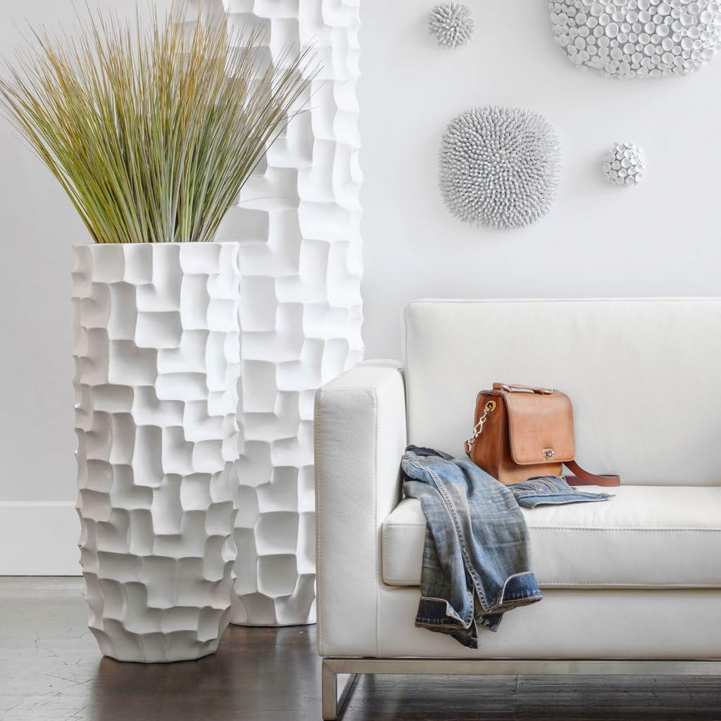 Hosleys Nimbus White Orb Wall Decor 425 Inch