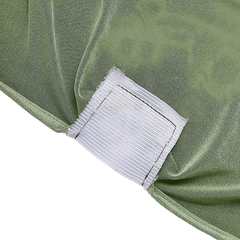 Balsa Circle 6 Pcs Eucalyptus Green Spandex Chair Covers for Parties