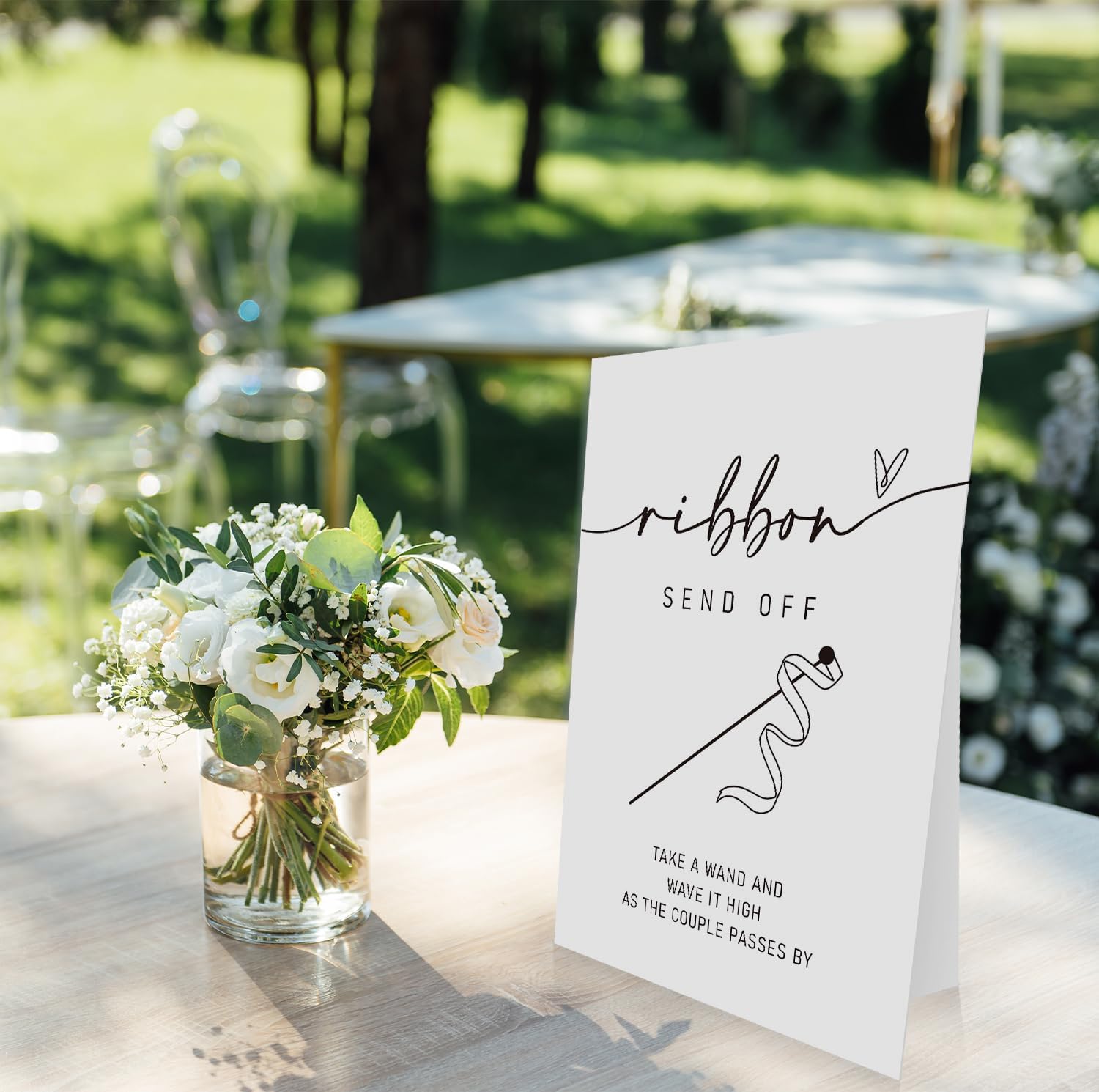 OXEDP Ribbon Send Off Sign 8x11 Inch