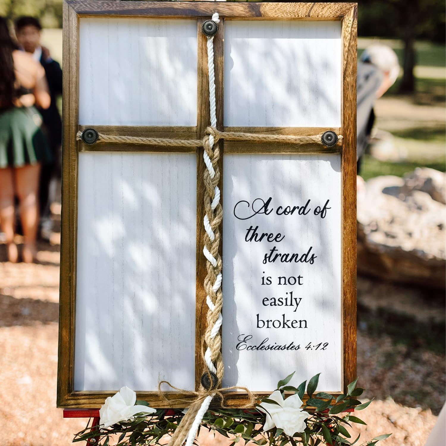 Three Strands Cord Wedding Unity Sign 16x22in