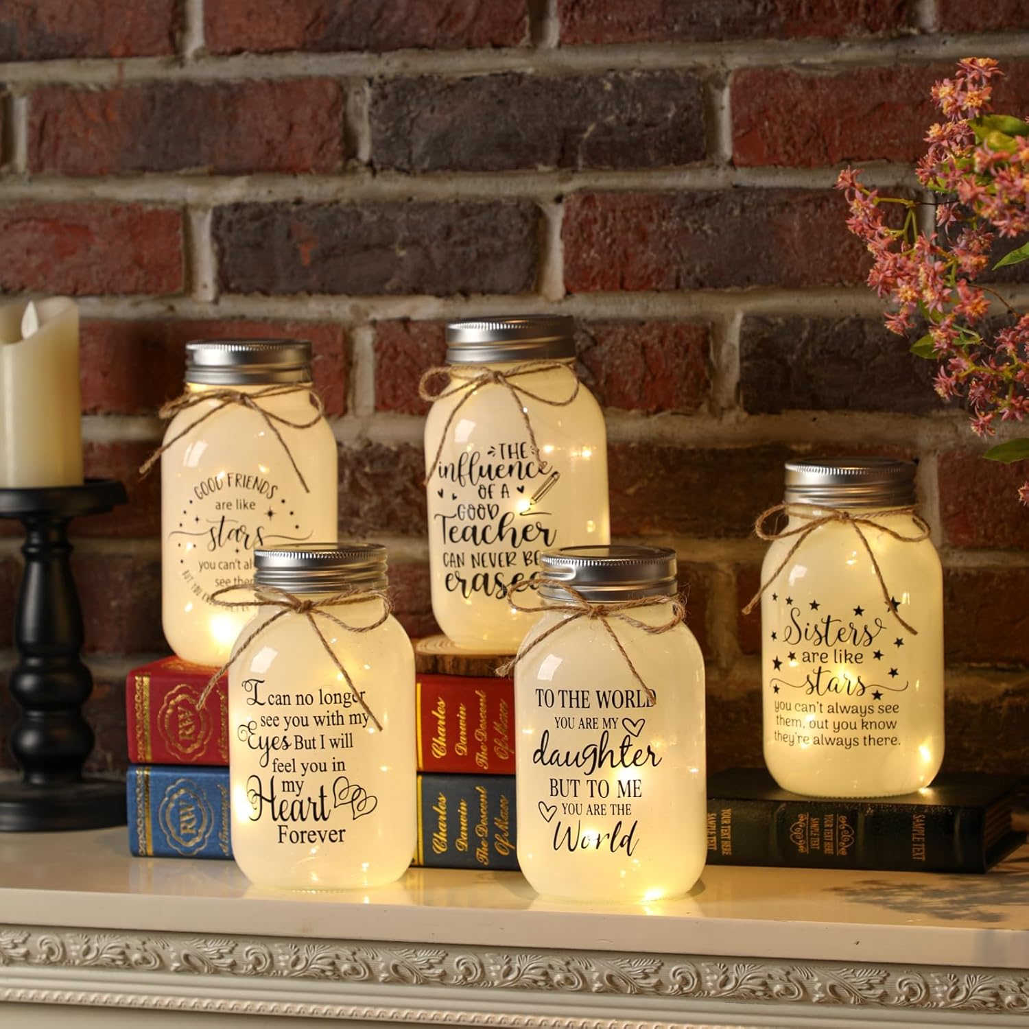 Maracco Friendship Gift Mason Jar Night Light