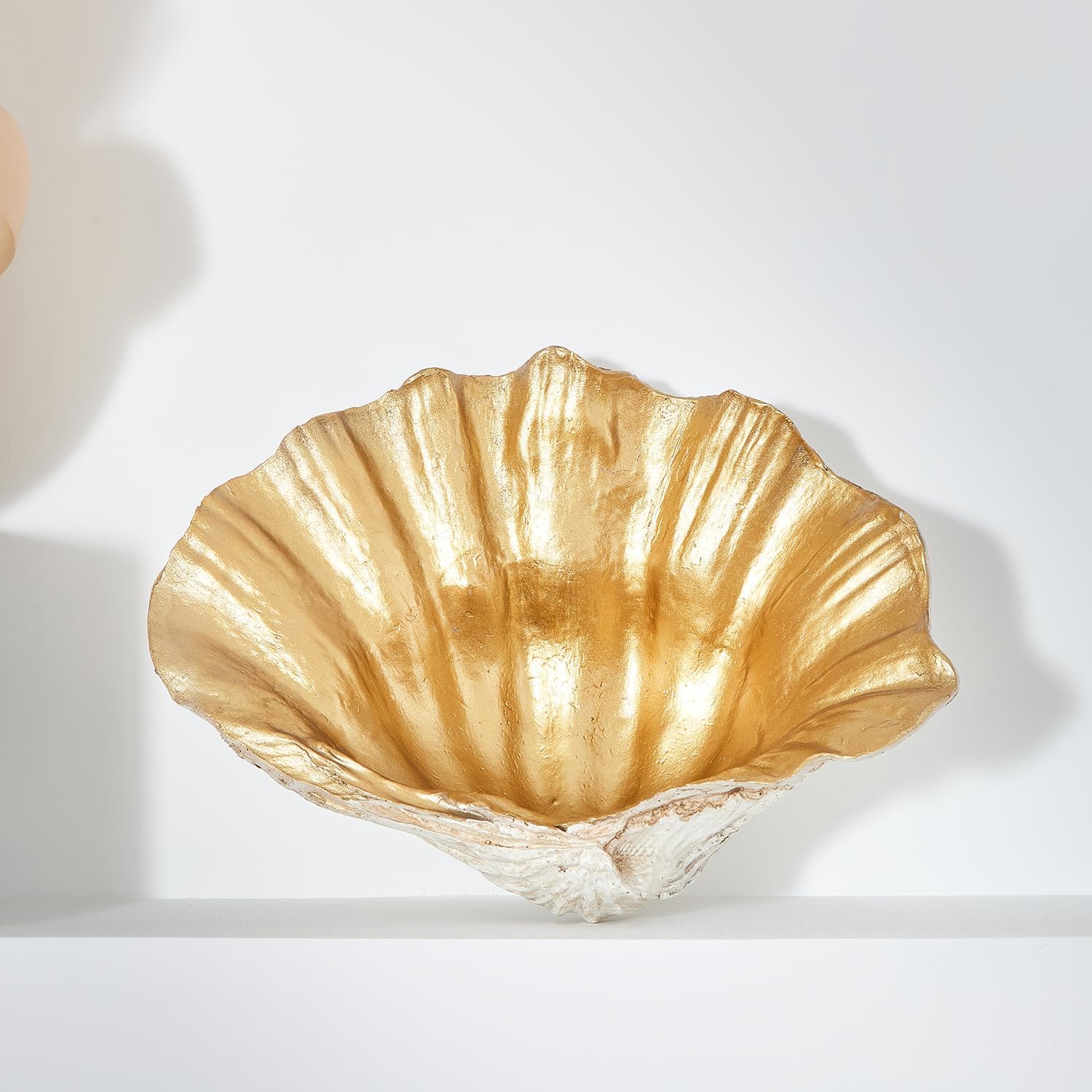 Artificial Resin Shell Decorative Bowl for Home Decor