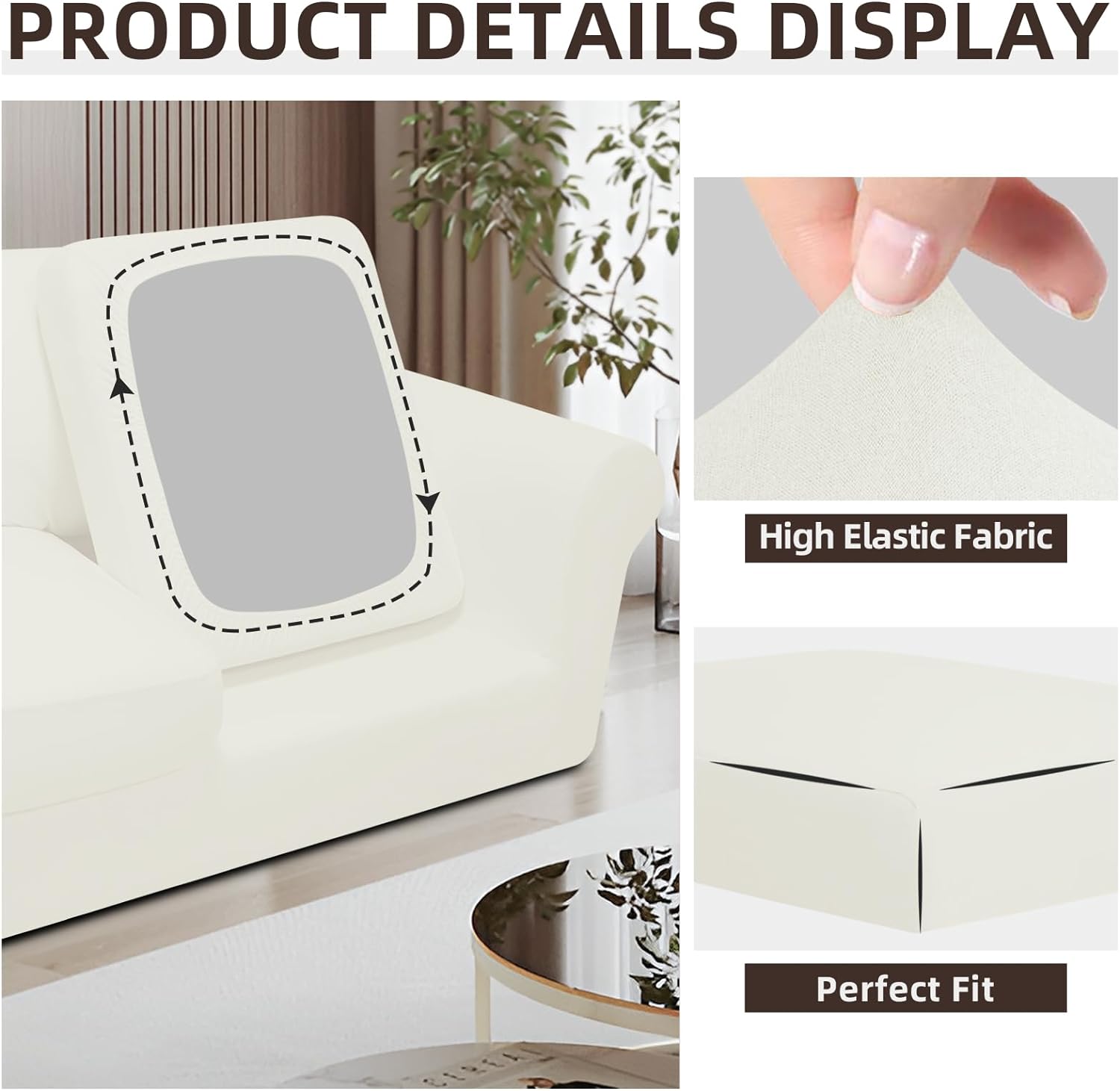 Easy-Going 3 Piece Stretch Chair Cover Set
