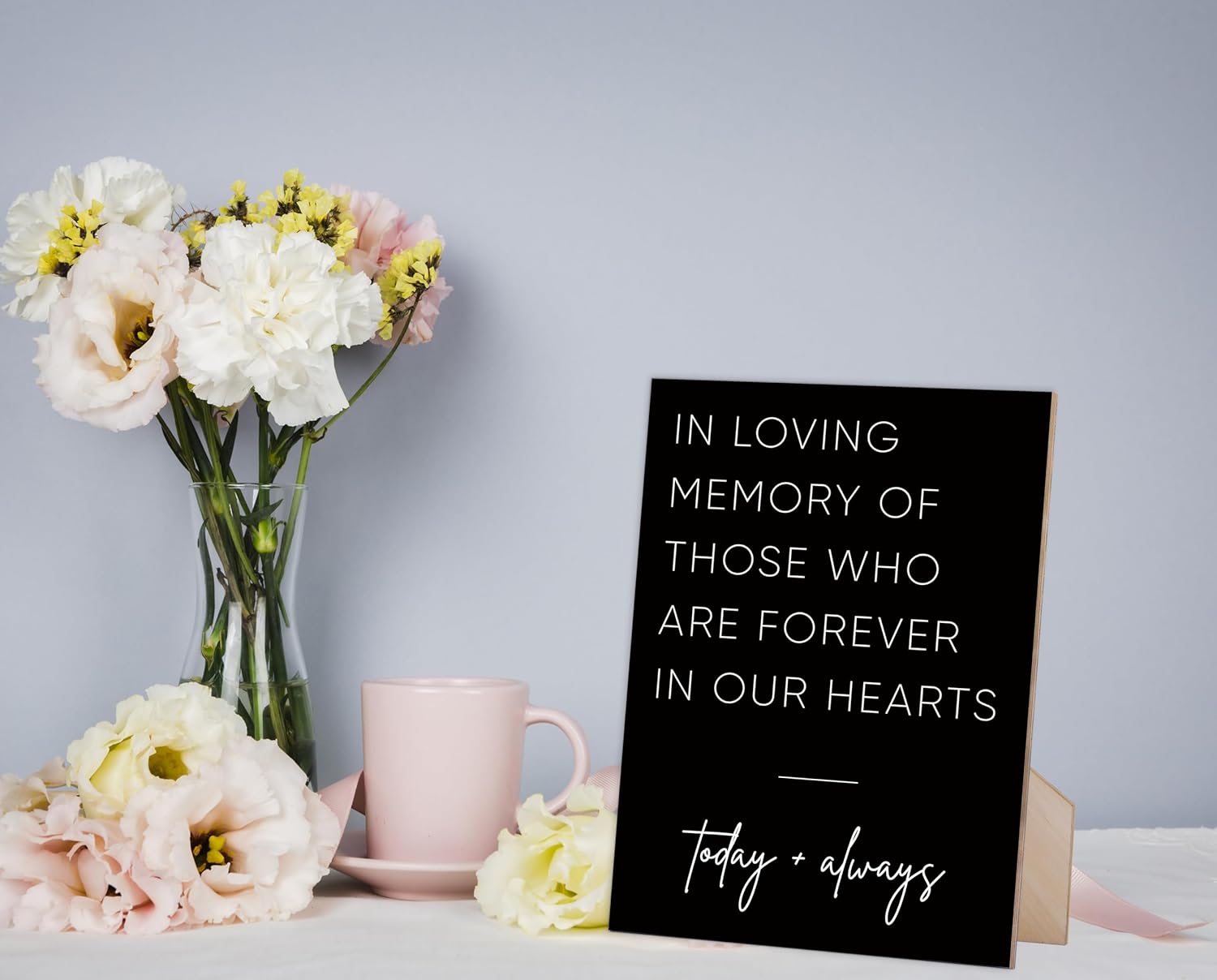 In Loving Memory Wedding Sign 8x11 Inch