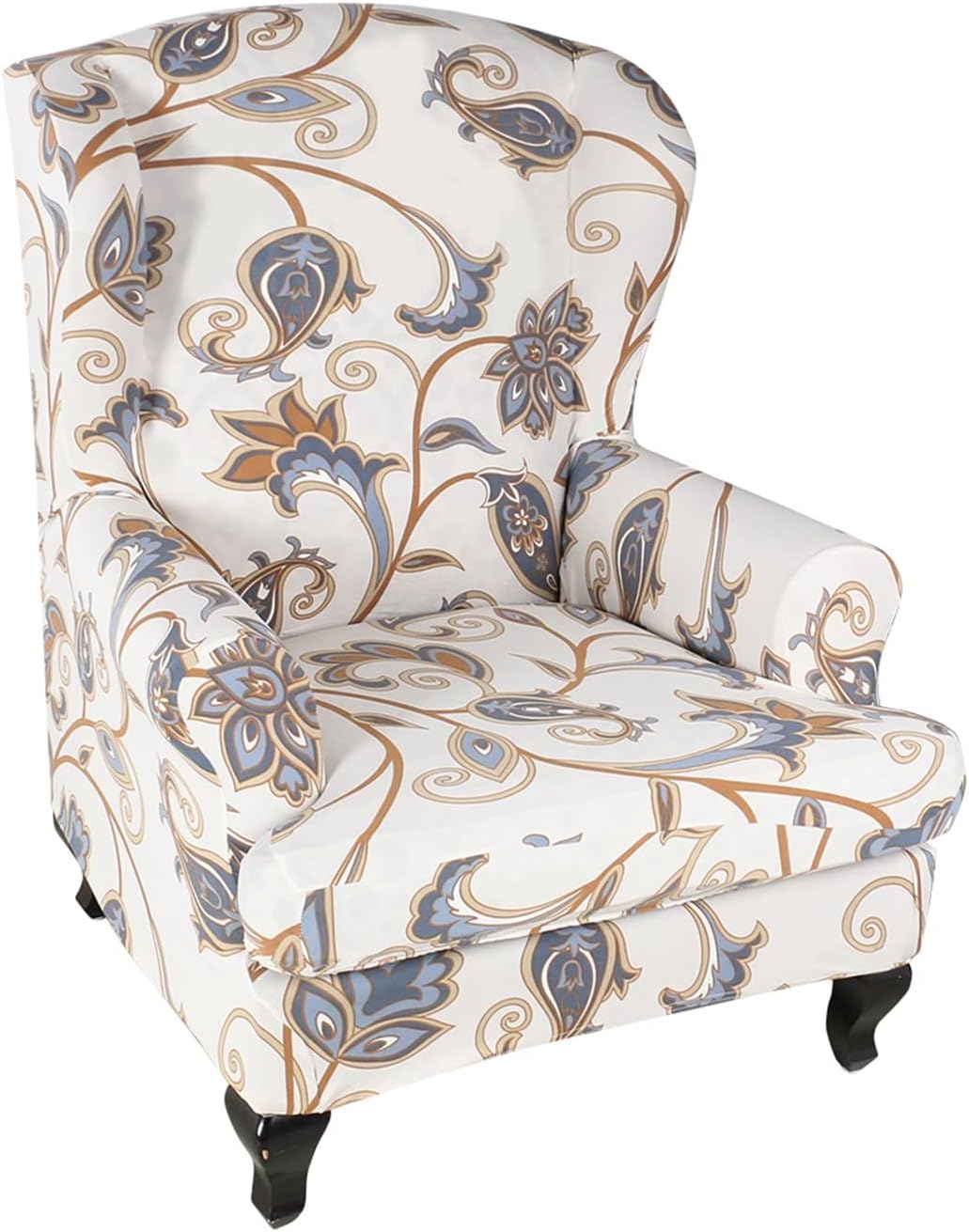 HAOYONG 2 Piece Wingback Chair Slipcover Set