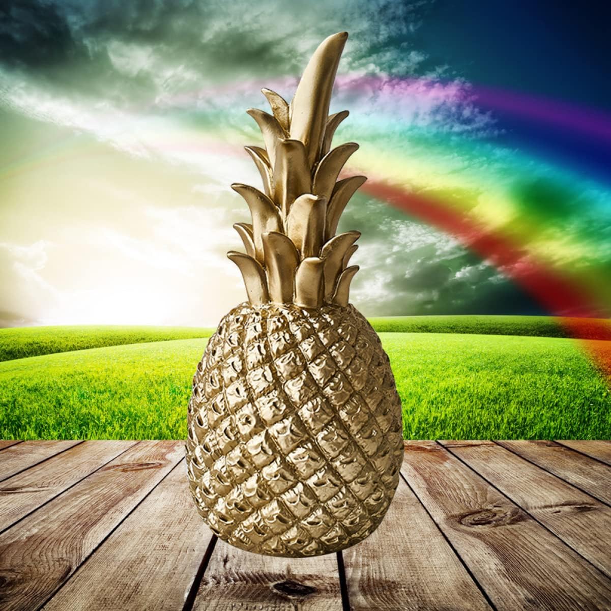 Resin Pineapple Desk Decor - Modern Farmhouse Style