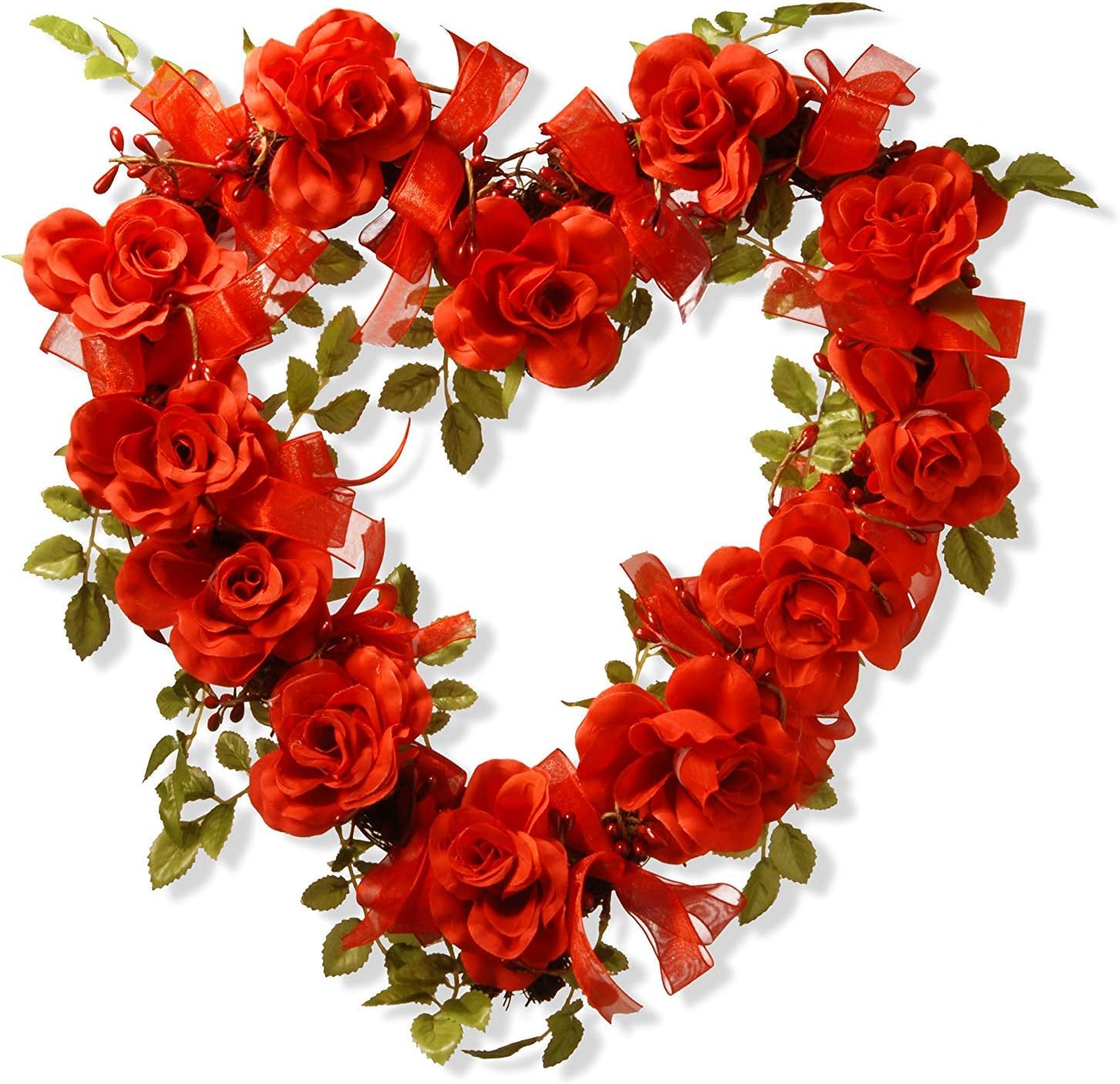 Heart Shaped Natural Grapevine Wreath Ring 14 Inch