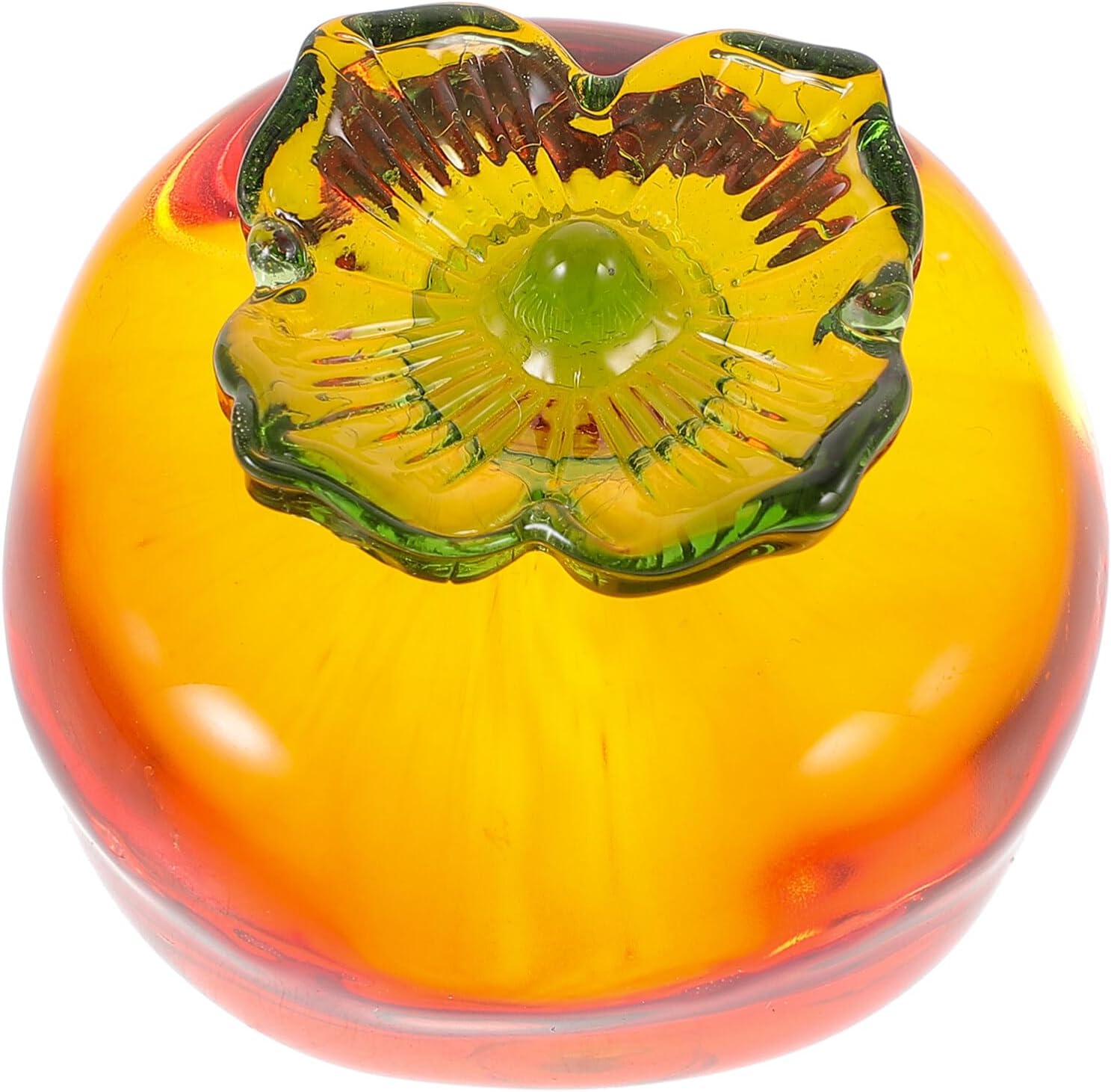 ABOOFAN Crystal Persimmon Figurine Decor