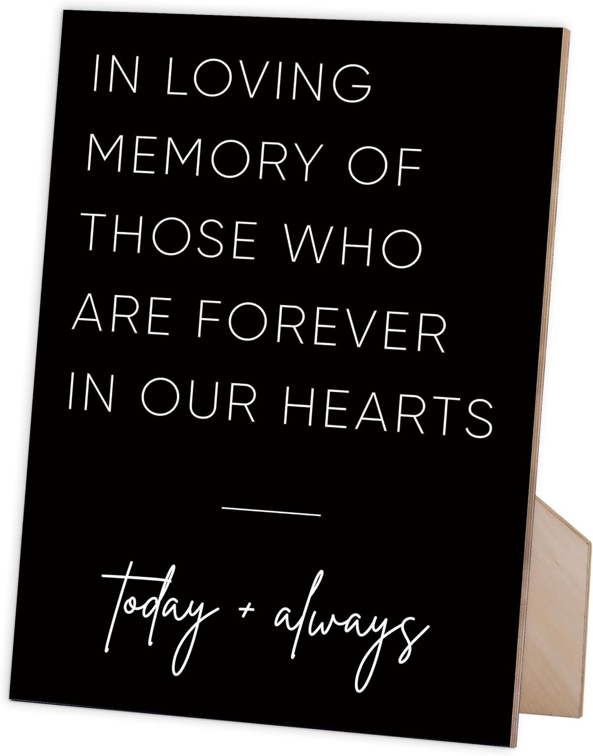 In Loving Memory Wedding Sign 8x11 Inch