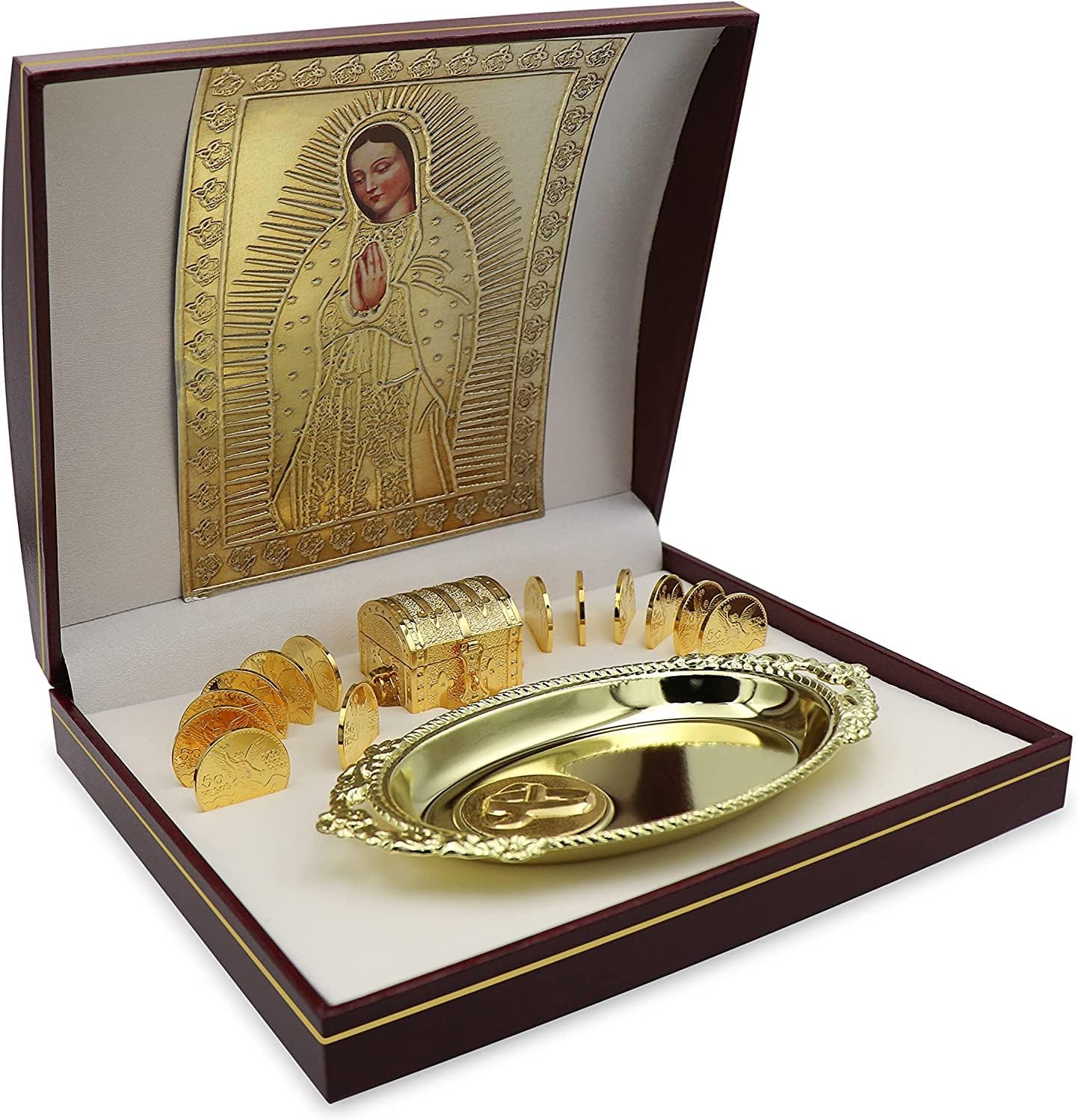 EHV 24K Gold Plated Wedding Unity Coins with Display Case