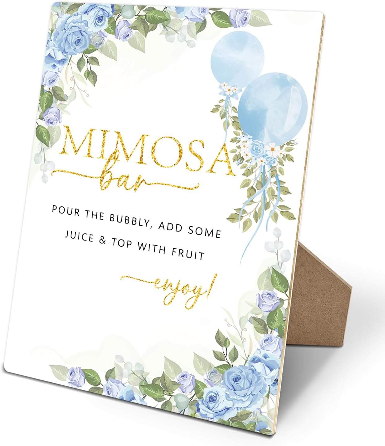 Mimosa Bar Sign Wedding Reception with Stand