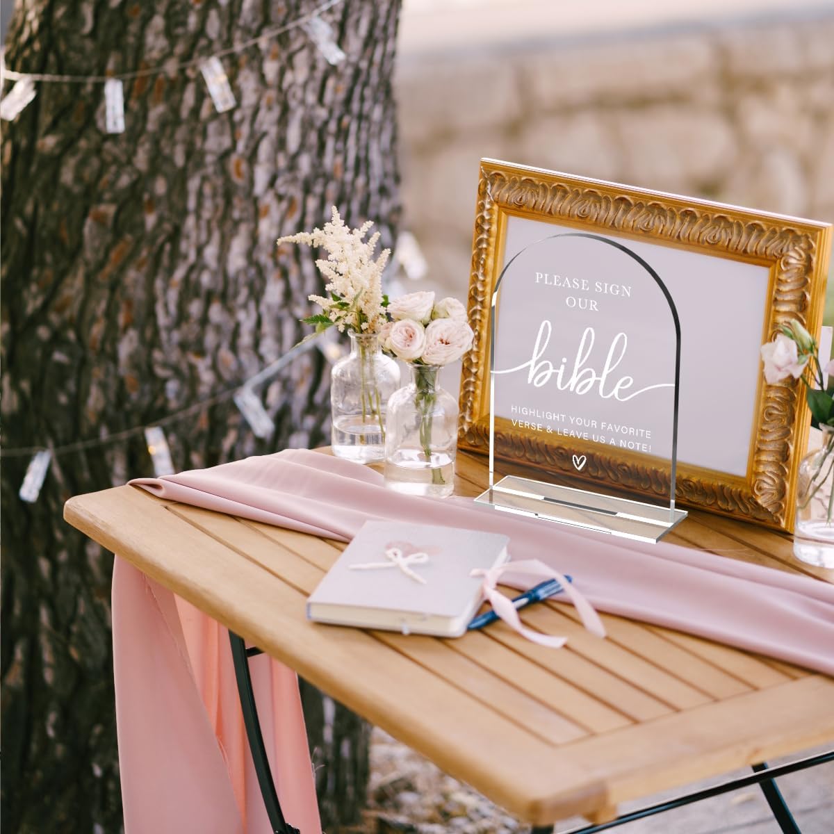 Modern Calligraphy Arch Wedding Sign for Ceremony and Reception