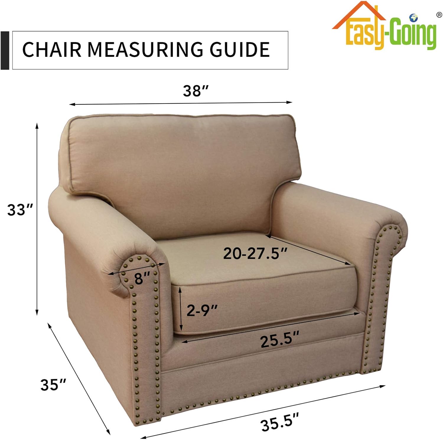 Easy-Going 2 Piece Stretch Sofa Cover for Dogs