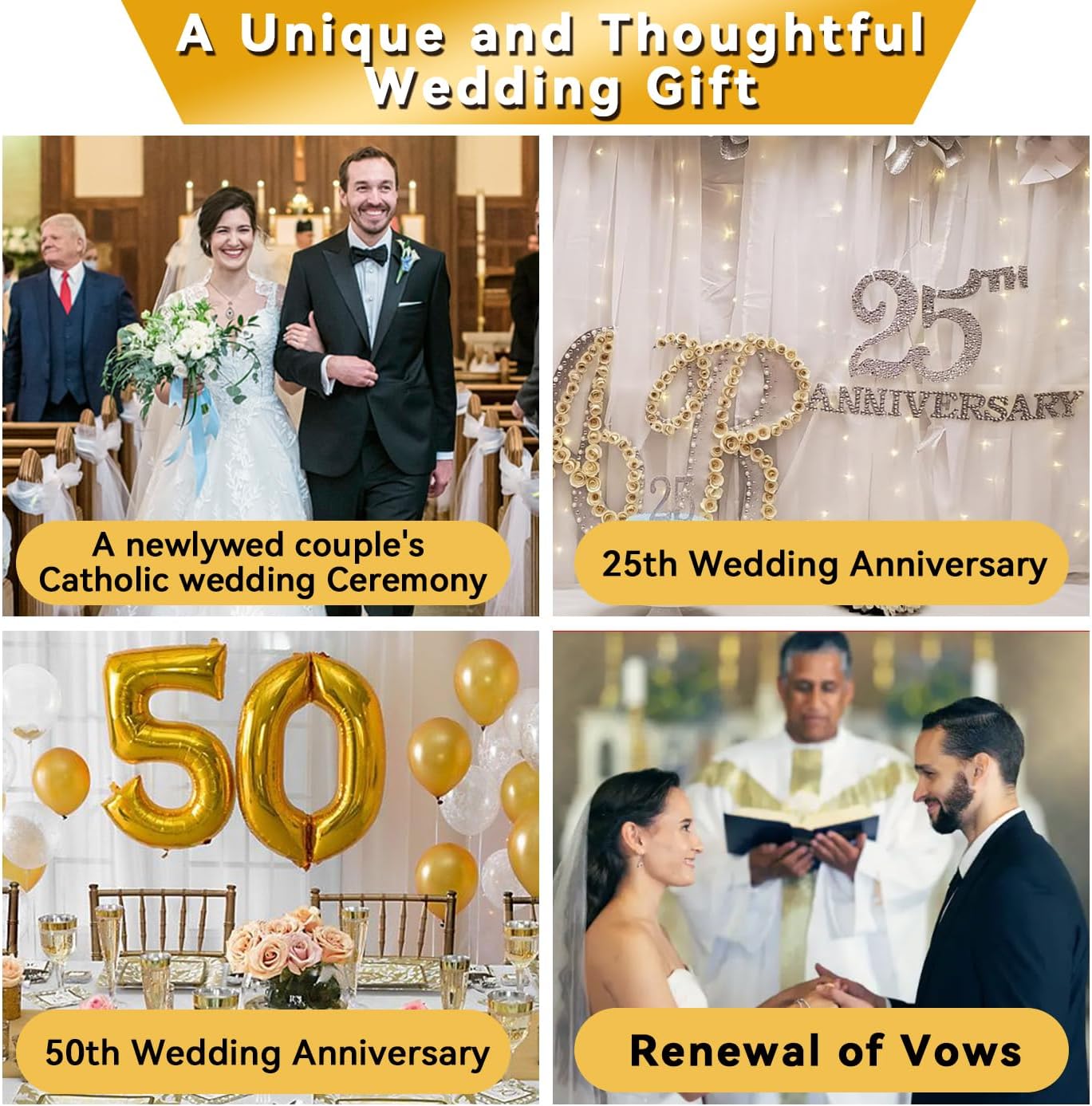 Catholic Wedding Arras Set with Virgen De Guadalupe Gifts Box