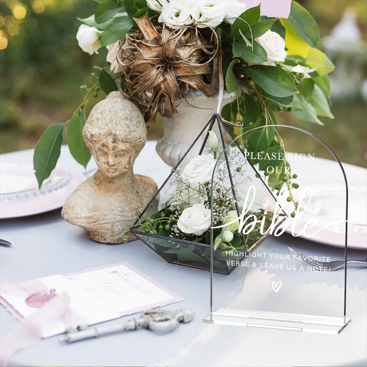 Modern Calligraphy Arch Wedding Sign for Ceremony and Reception