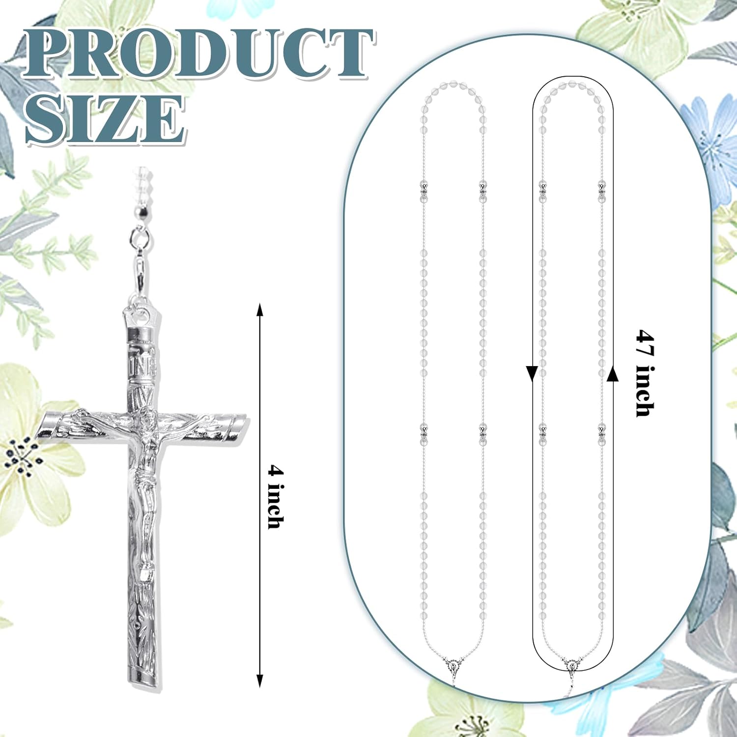 Nosiny Silver Cross Wedding Lasso Handcrafted