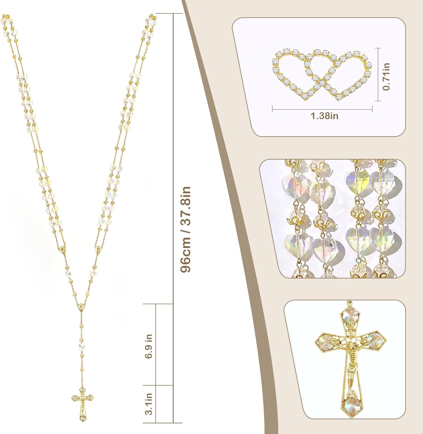 ESNOY Premium Catholic Wedding Set with Coins and Lasso