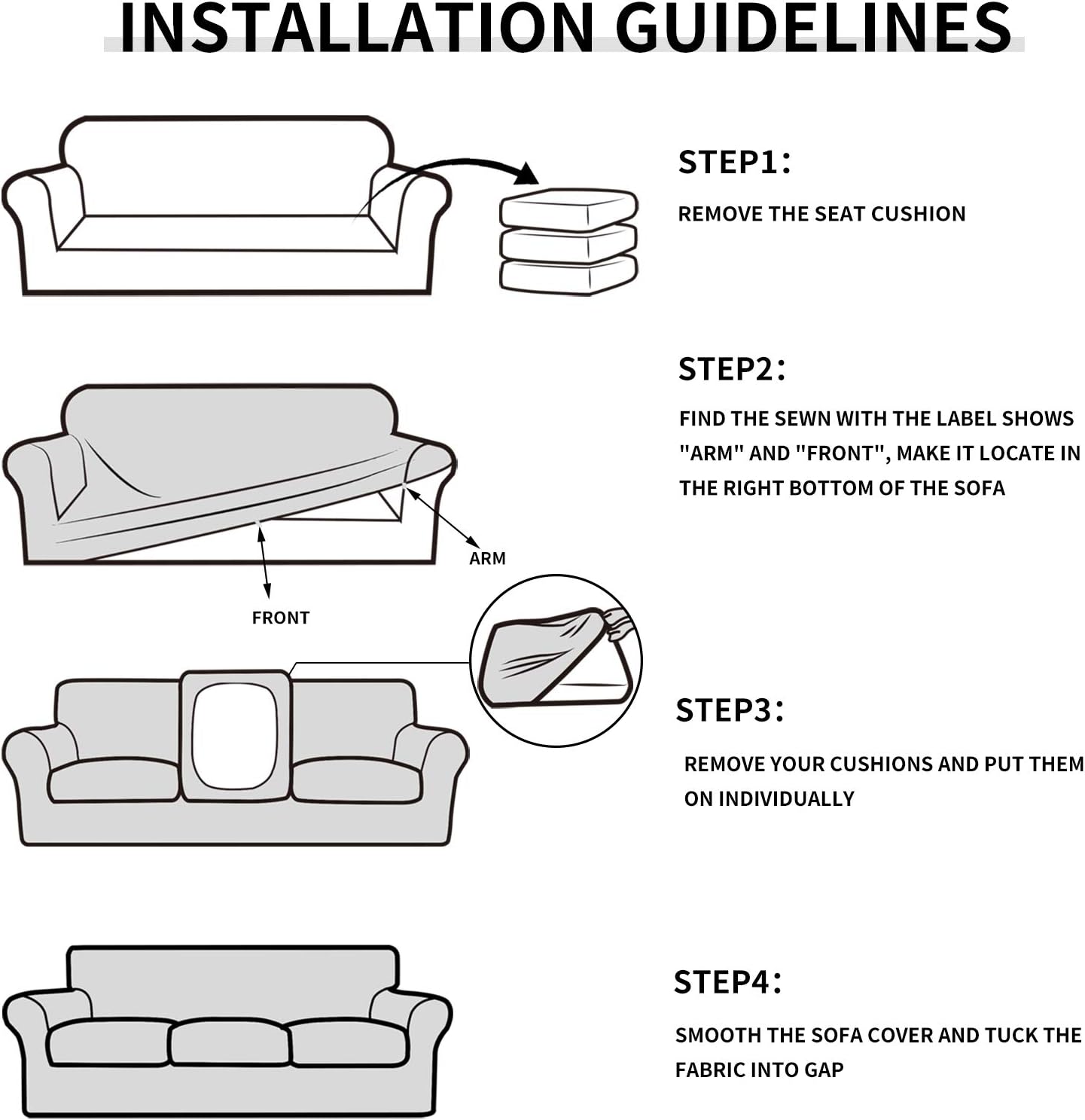 Easy-Going 2 Piece Stretch Sofa Cover for Dogs