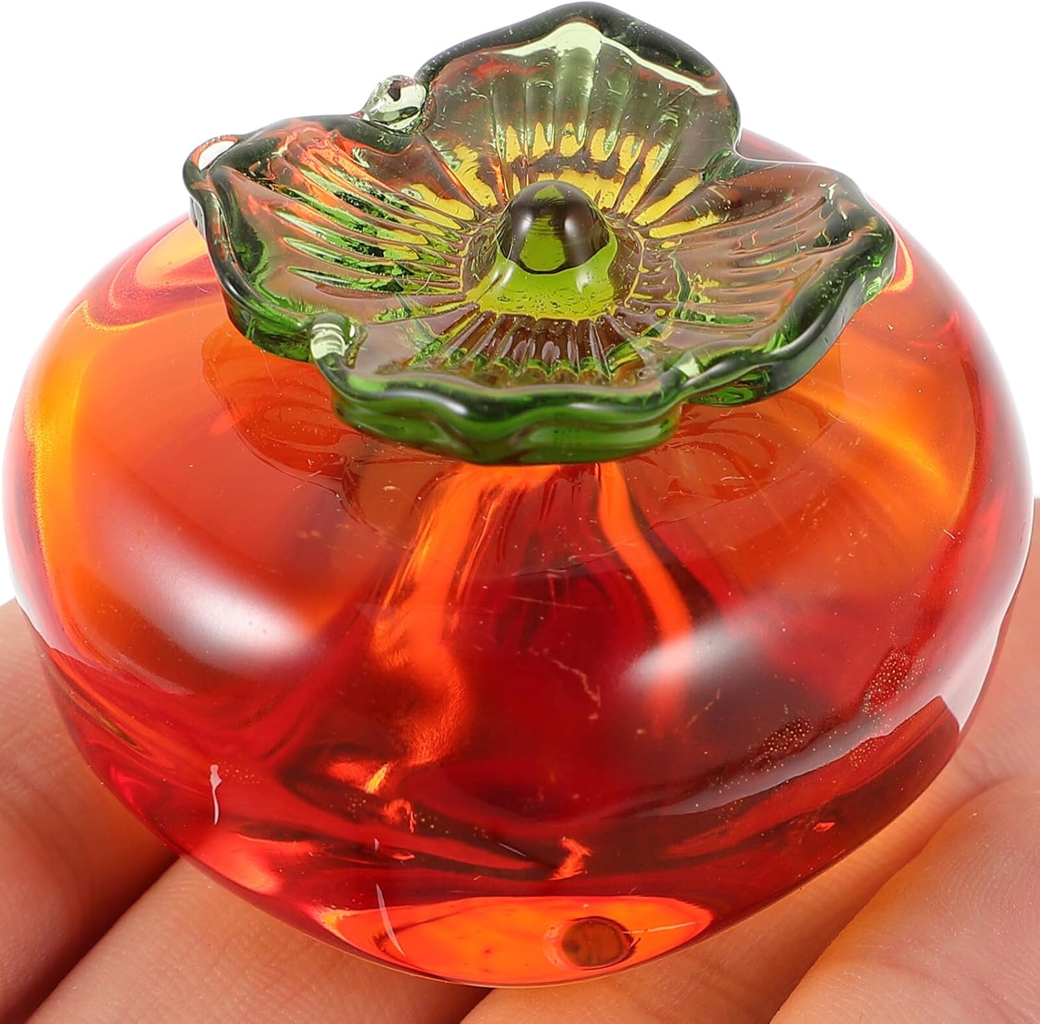 ABOOFAN Crystal Persimmon Figurine Decor