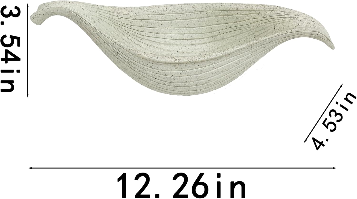126 Inch Decorative Leaf Bowl for Home Entry Table