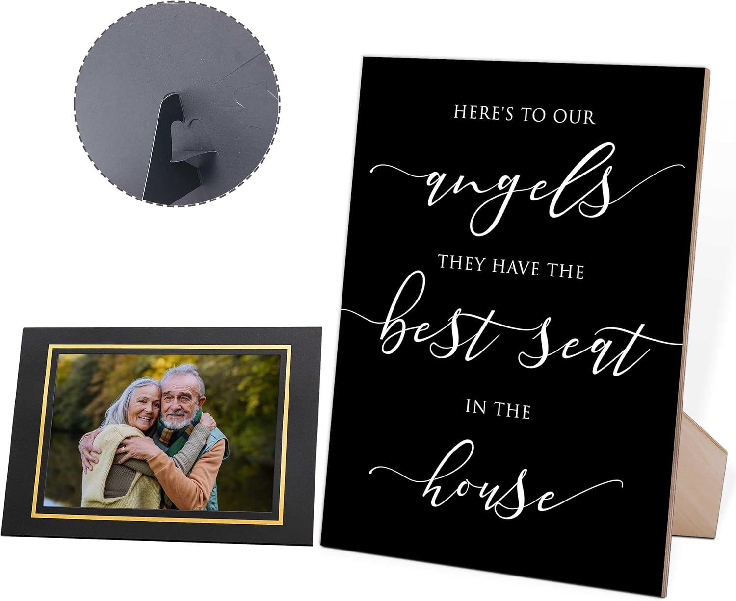 11 Pcs Memorial Table Sign for Wedding with 10 Paper Frames