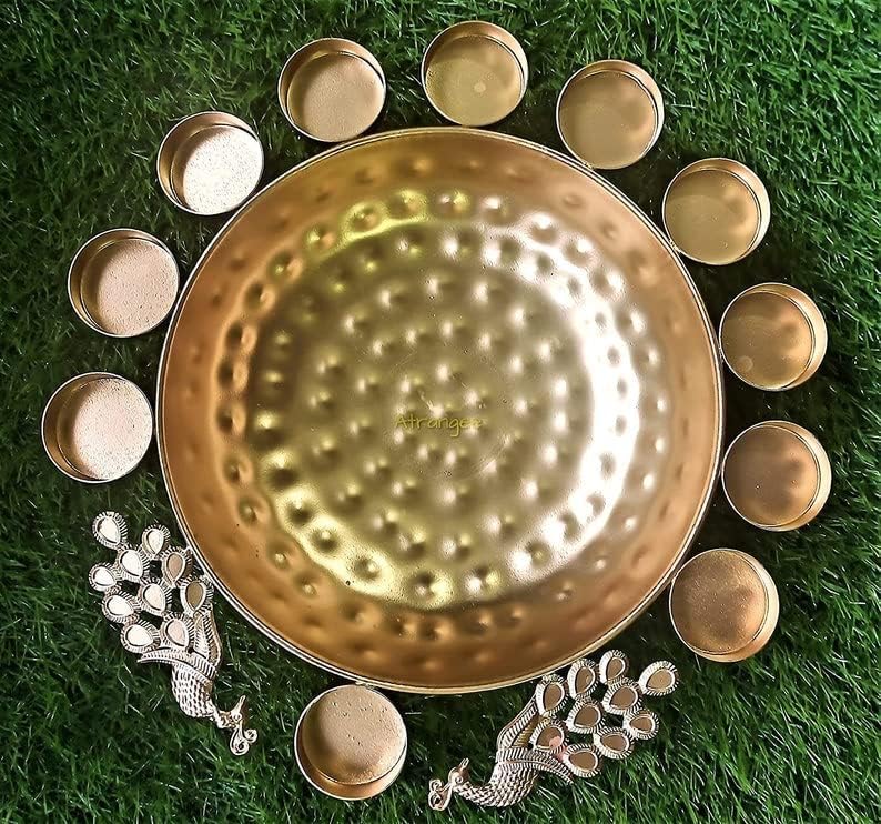 Beautiful Handcrafted Peacock Urli Bowl For Diwali