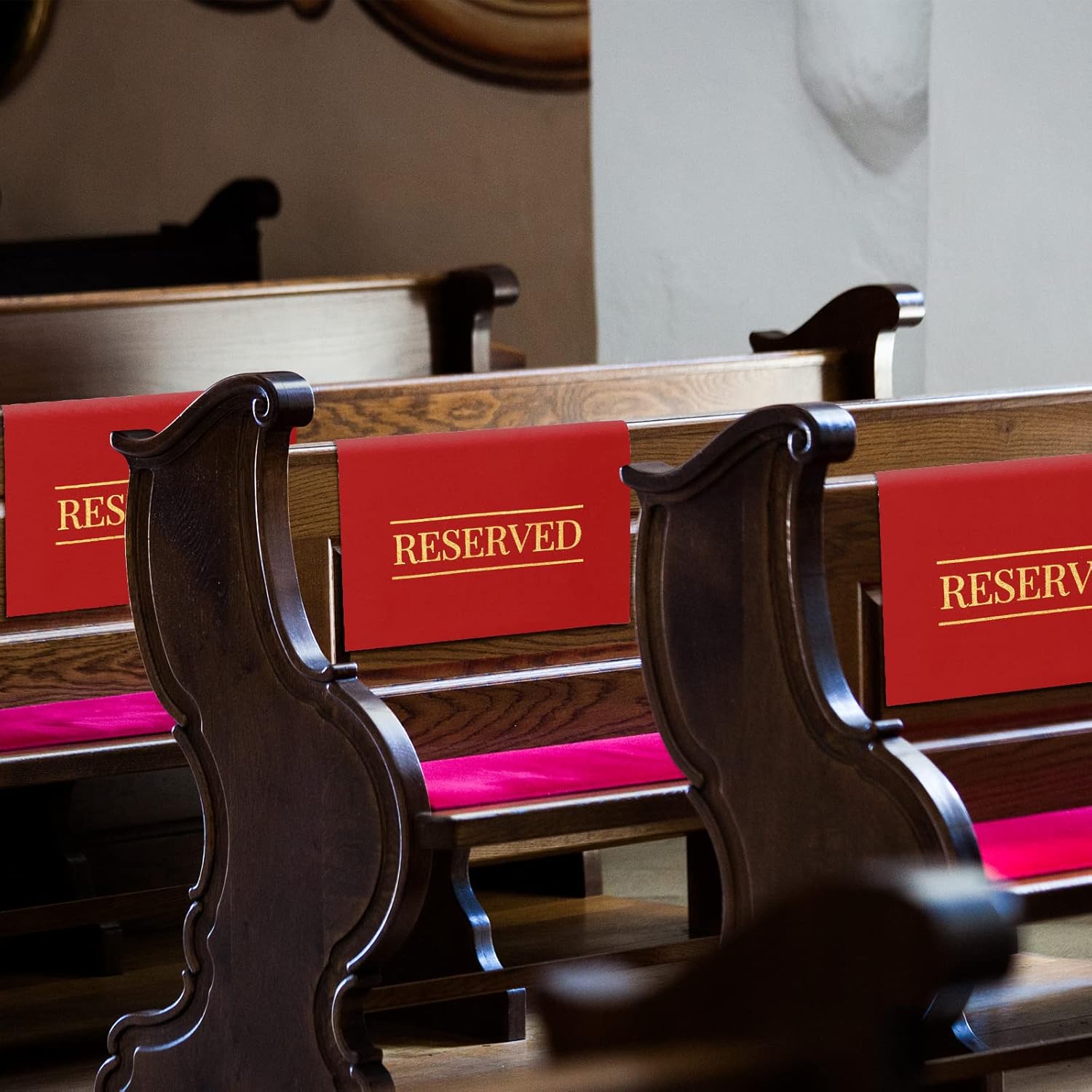 Buryeah Reserved Chair Signs for Weddings Parties Events 12 Pcs