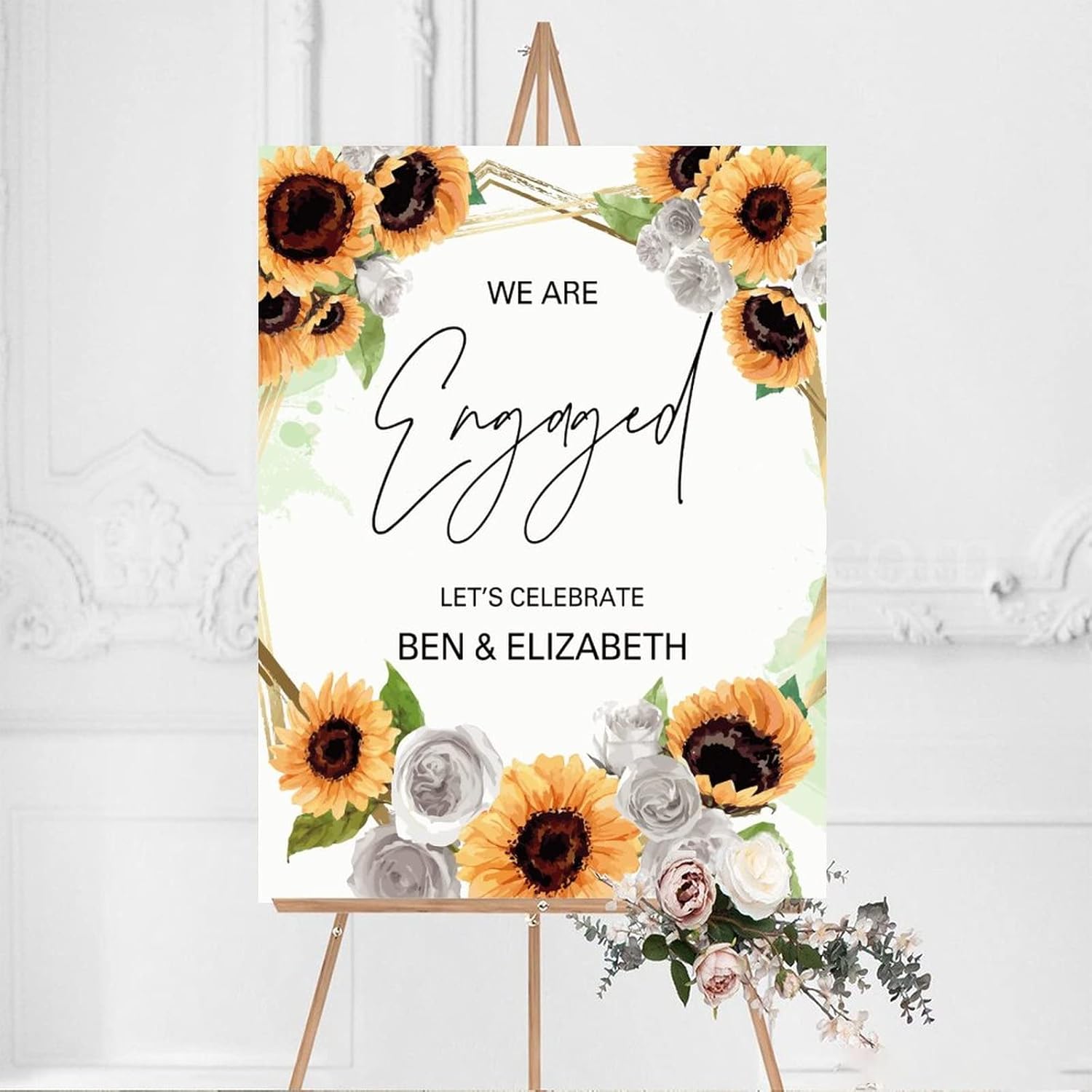 Personalized Wedding Welcome Sign 12x16 Inch