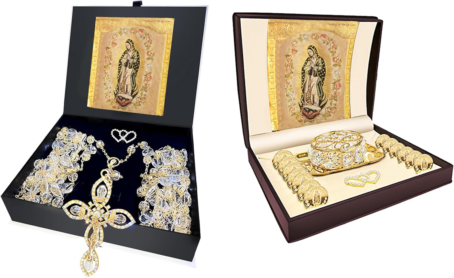 Catholic Wedding Set with Unity Coins and Lasso