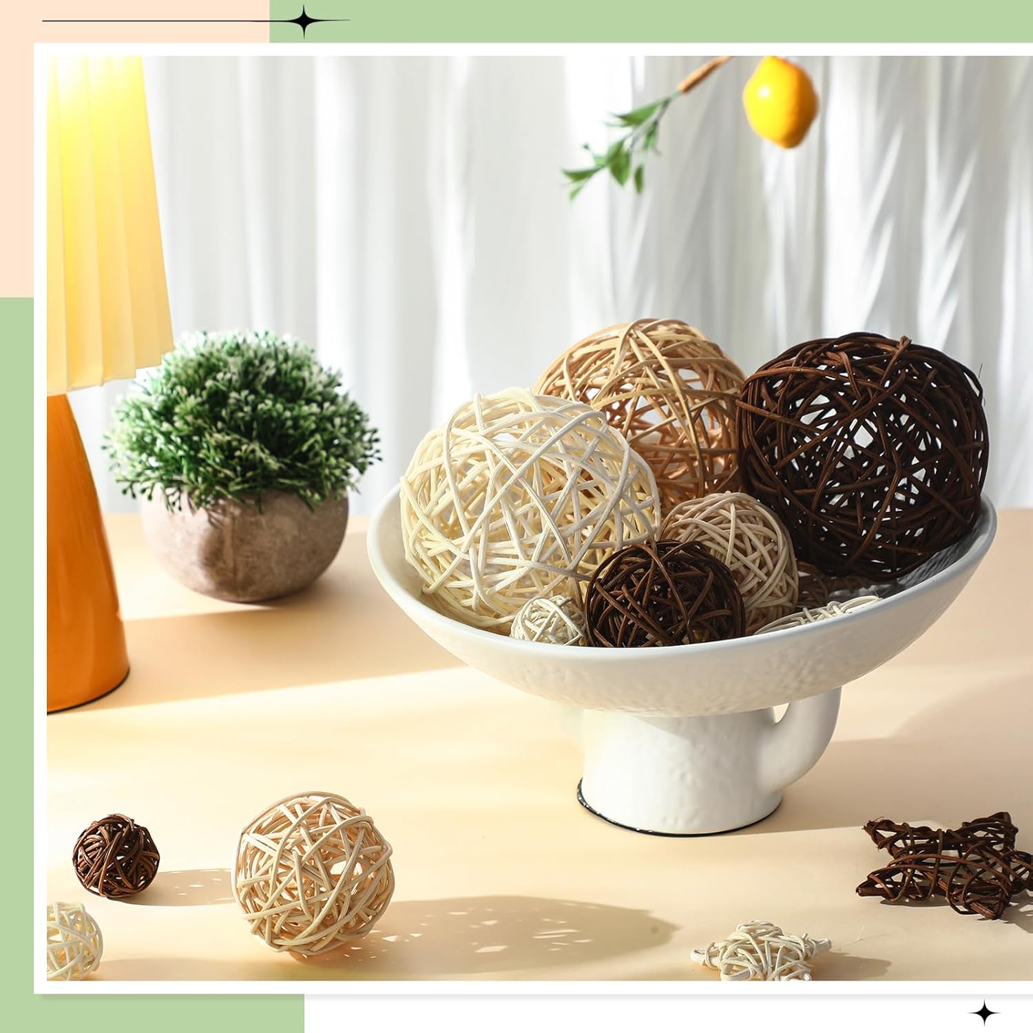 Kritkin White Ceramic Decorative Pedestal Bowl
