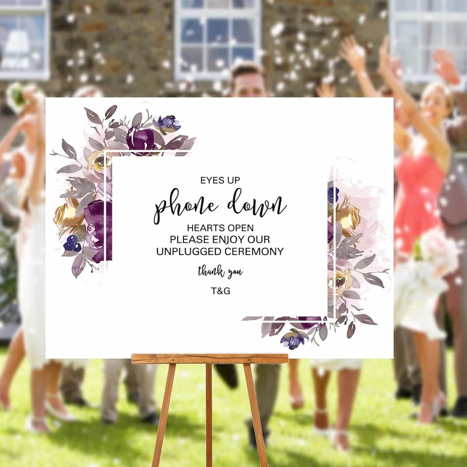 Alioyoit Personalized Wedding Welcome Sign