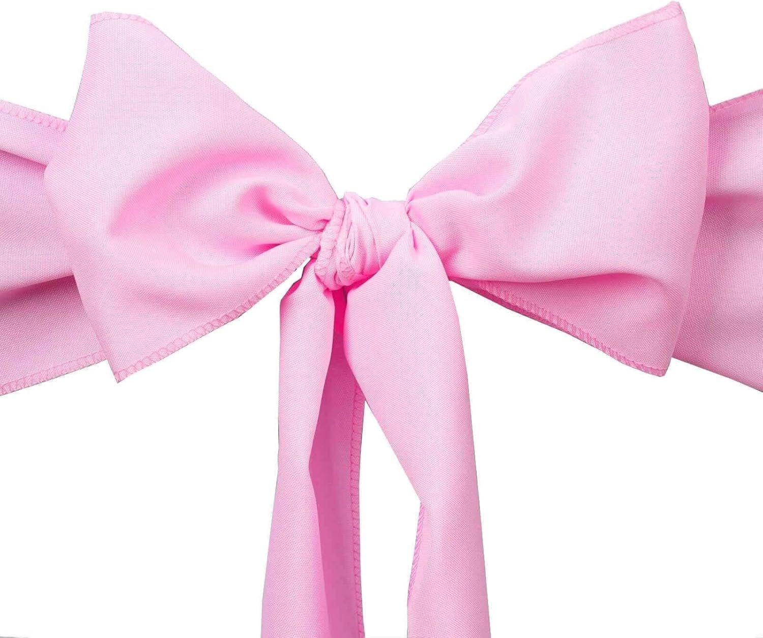 Balsa Circle Pink Polyester Chair Sashes for Wedding Decor