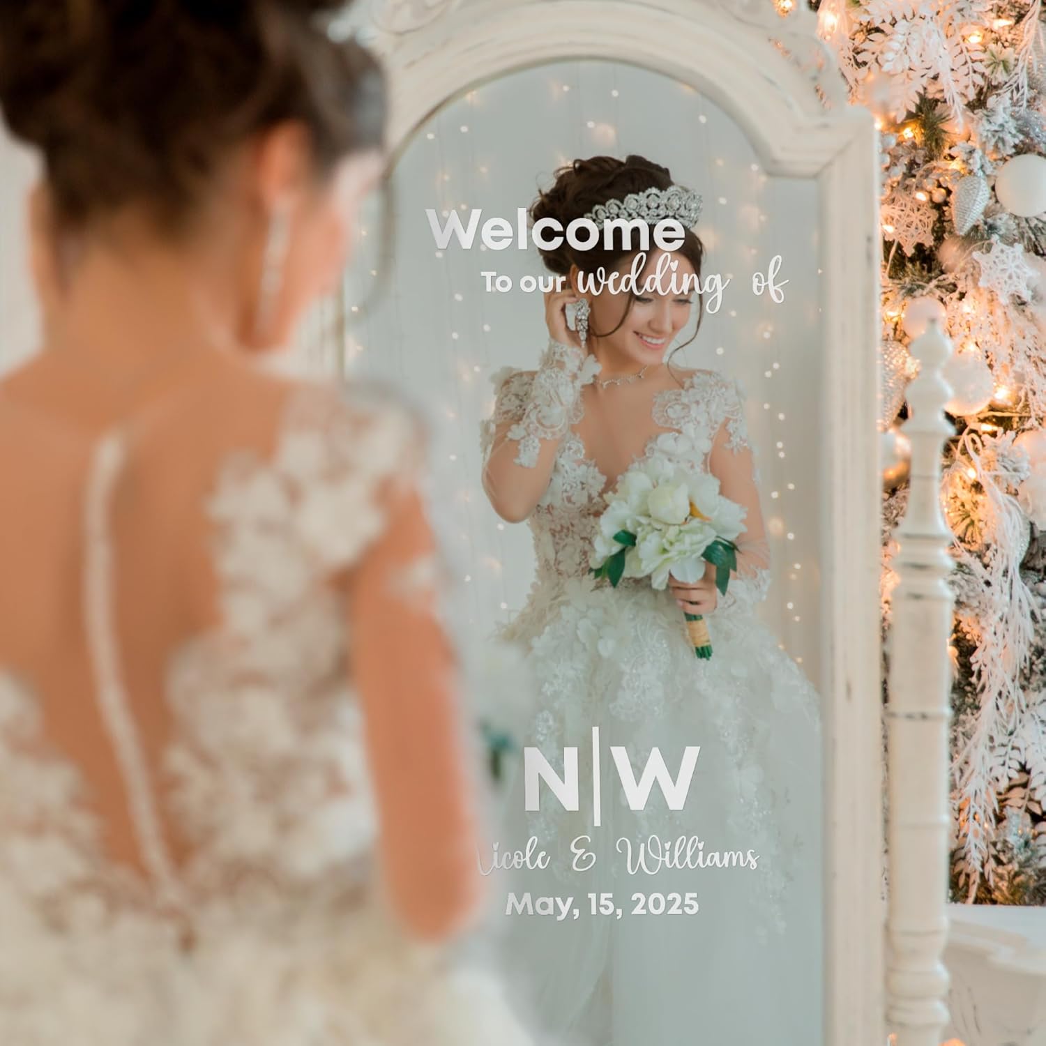 EGD Custom Wedding Mirror Welcome Sign