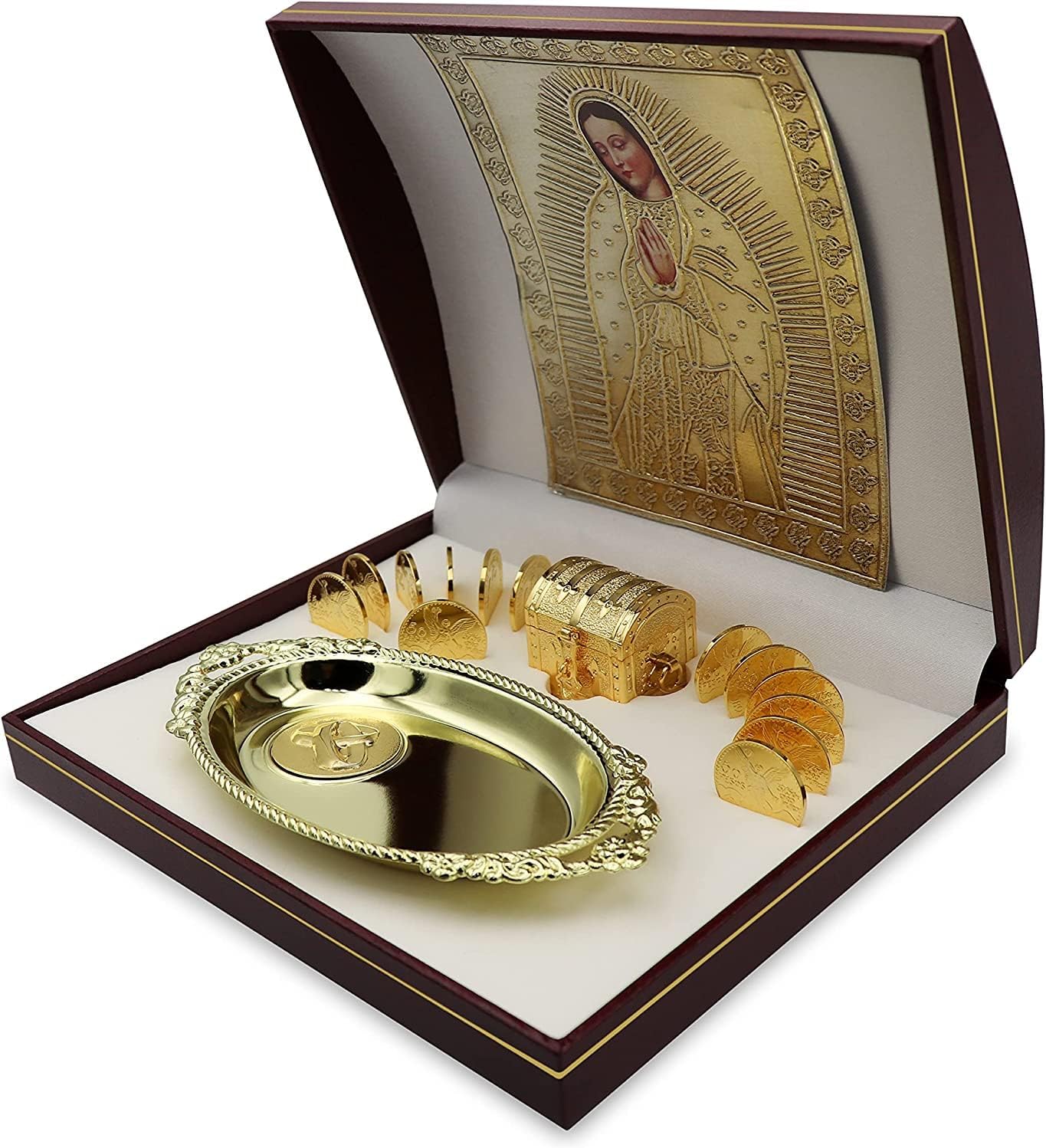 EHV 24K Gold Plated Wedding Unity Coins with Display Case