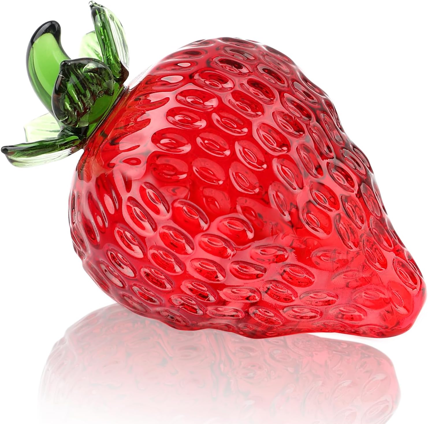 Cverny Hand Blown Glass Strawberry Ornament