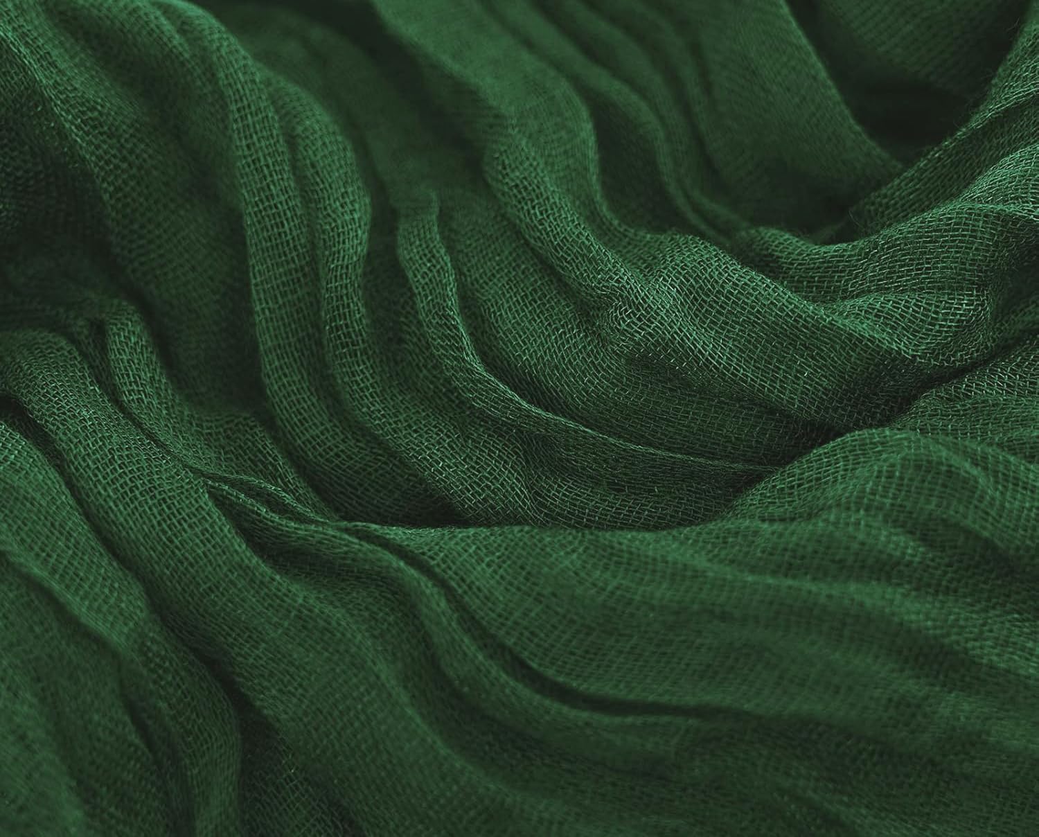MDS Pack of 25 Cheesecloth Chair Sashes 17x70 Hunter Green